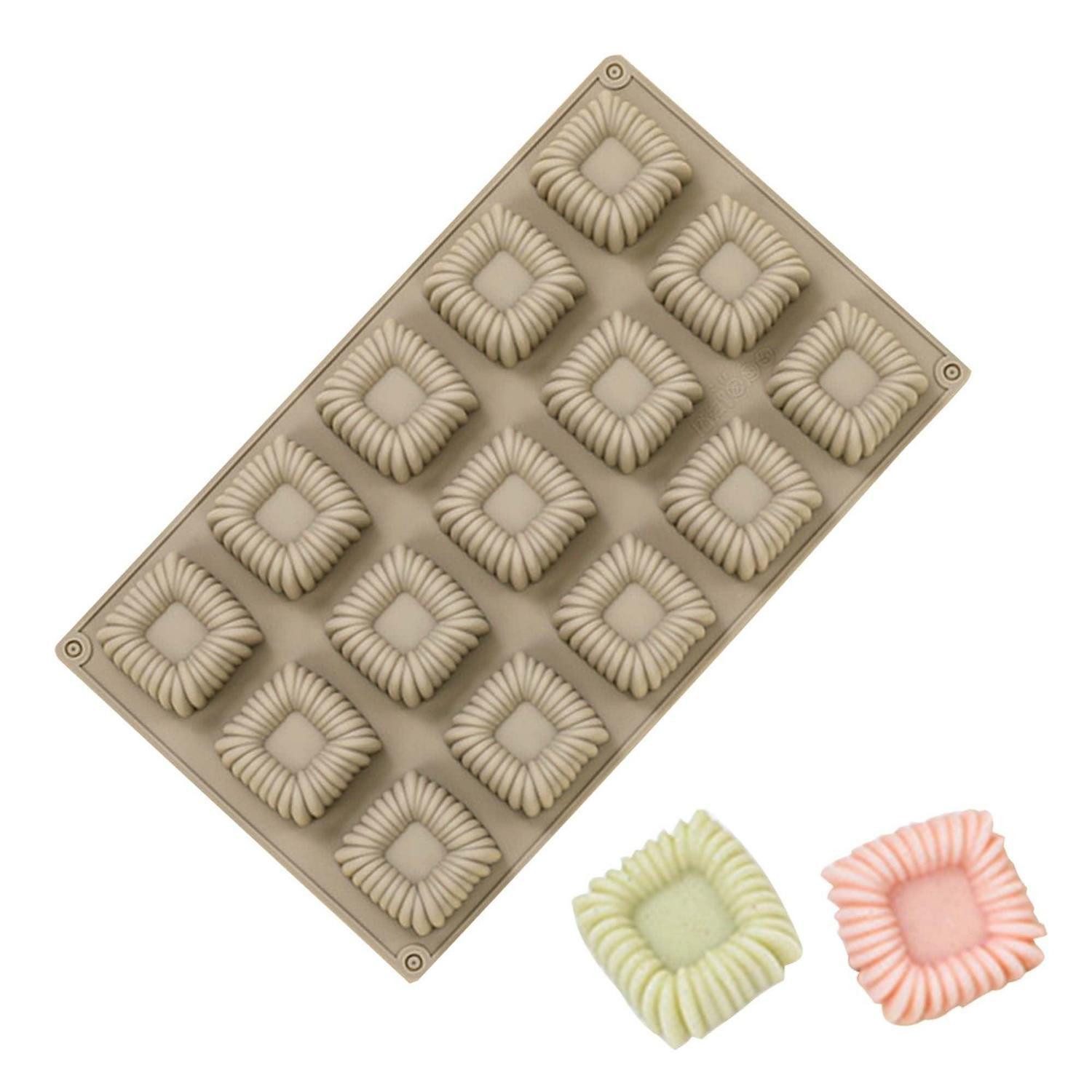 LuxusKollektion Silikonform Silikonform 15er Charlotte Hellbraun H23mm