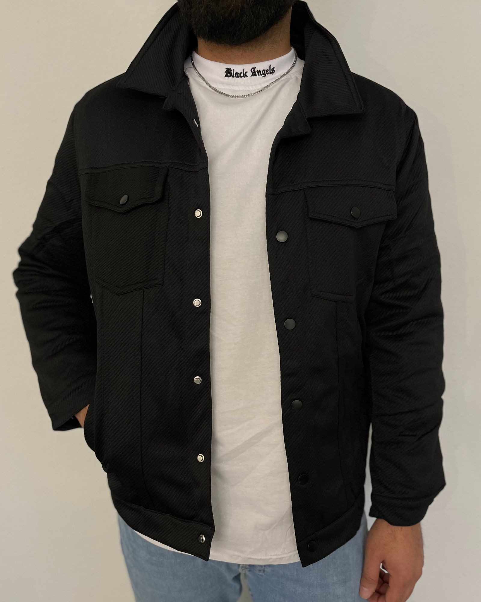 ITALY VIBES Canvasjacke ANDRÉS - Wendejacke - leichte modische Jacke - abnehmbare Kapuze