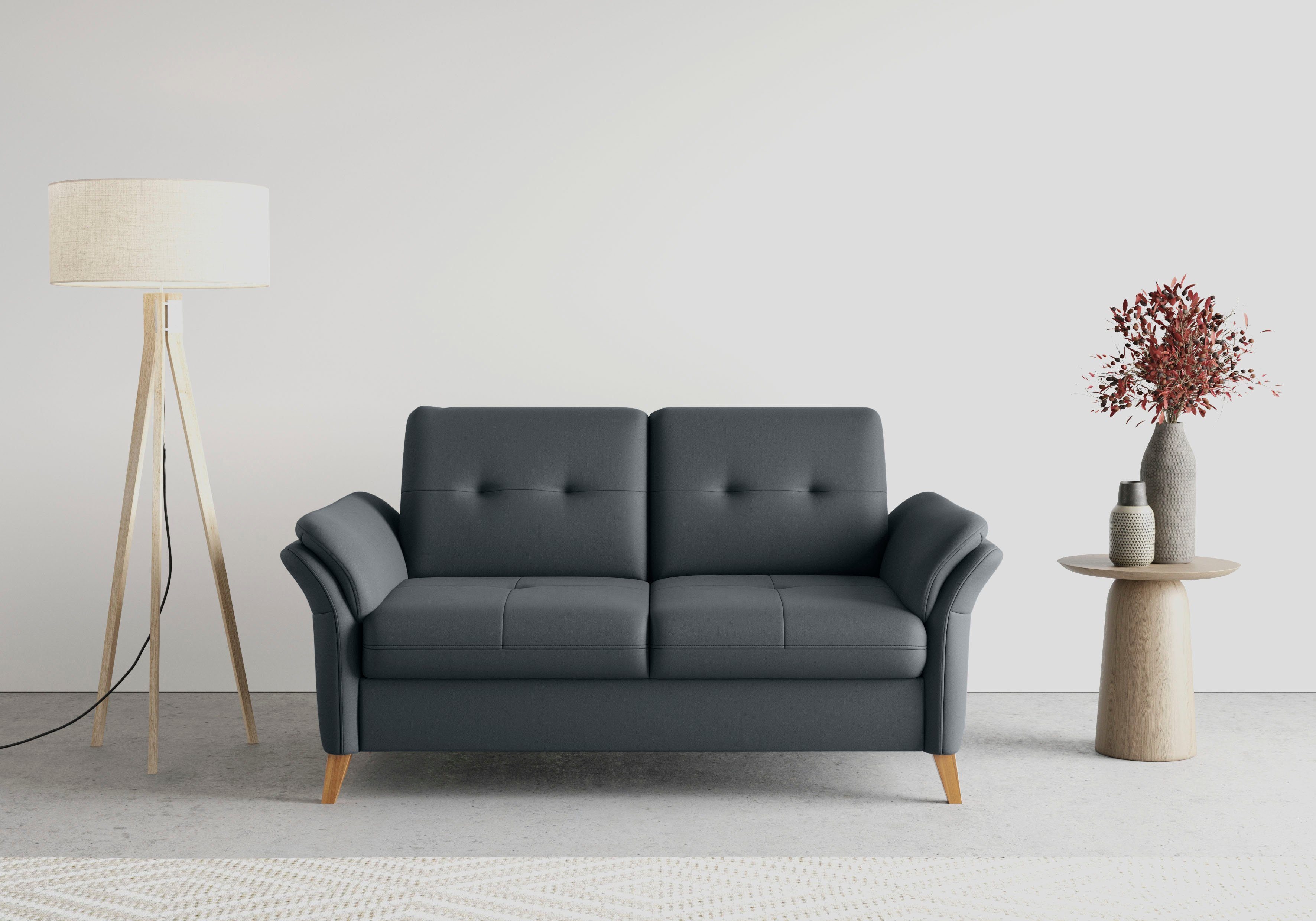 sit&more 2-Sitzer Göteborg, inklusive Sitztiefenverstellung und Federkern