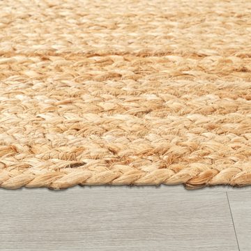 Teppich Wohnzimmer Boho Jute Handgefertigt Modern Teppich, Paco Home, Läufer, Höhe: 13 mm