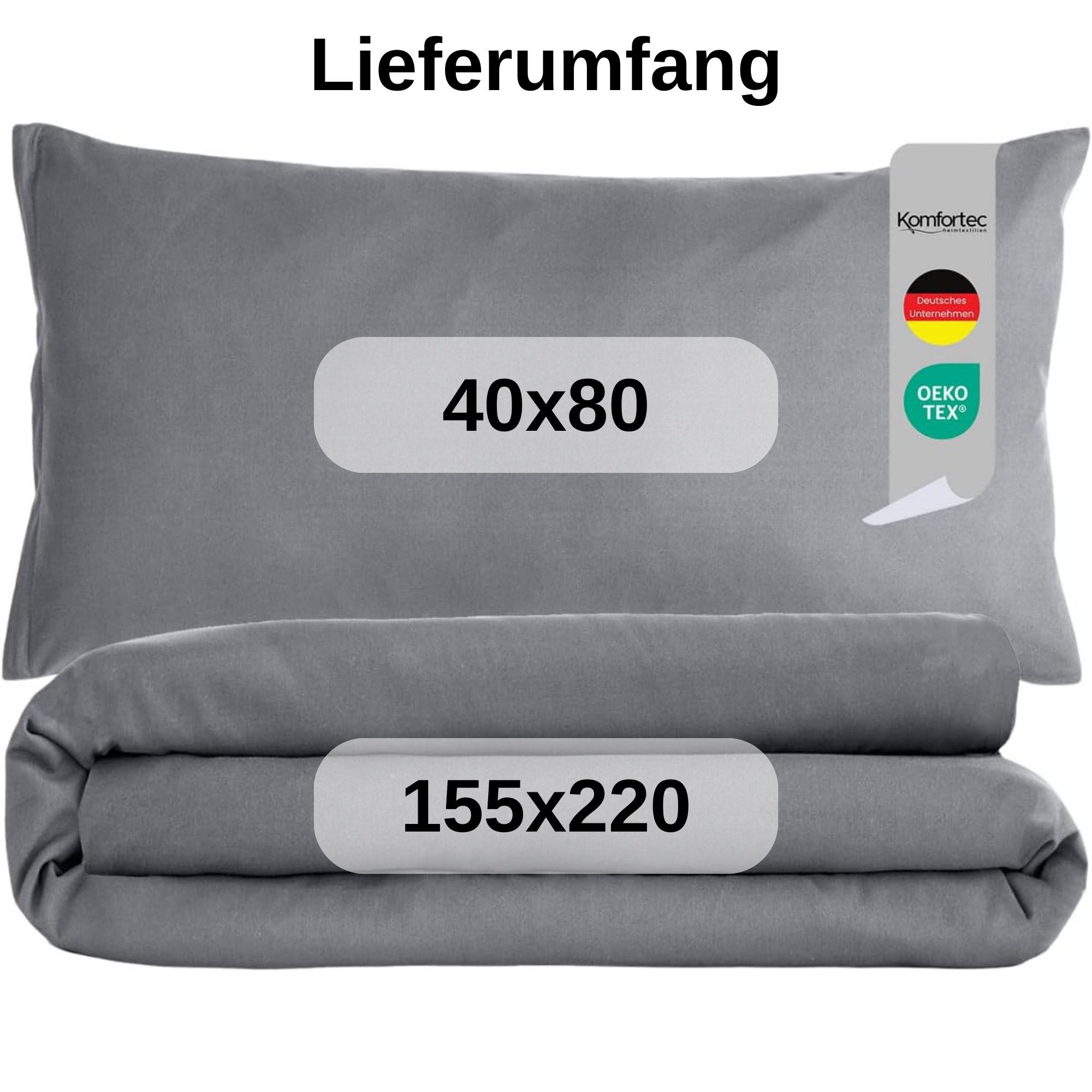 Komfortec Bettwäsche Premium, 135 x 200 bis 220 x 240 cm, 6 verschiedene Gr günstig online kaufen