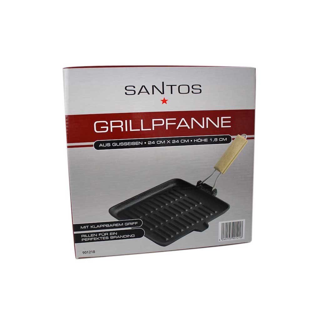 Holzgriff Grillpfanne x 1,8 cm 24 mit x 24 Grillpfanne PROREGAL®