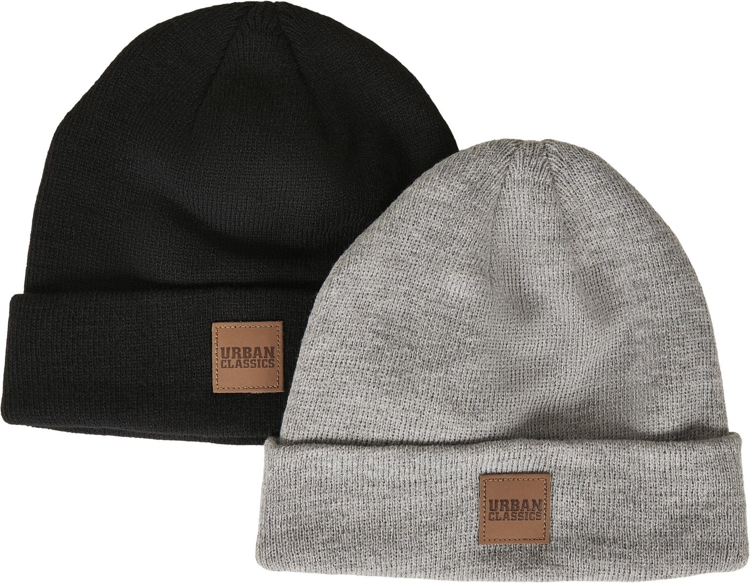 URBAN CLASSICS Beanie Damen Logopatch Beanie Kids 2-Pack (1-St), Urban  Classics Kids