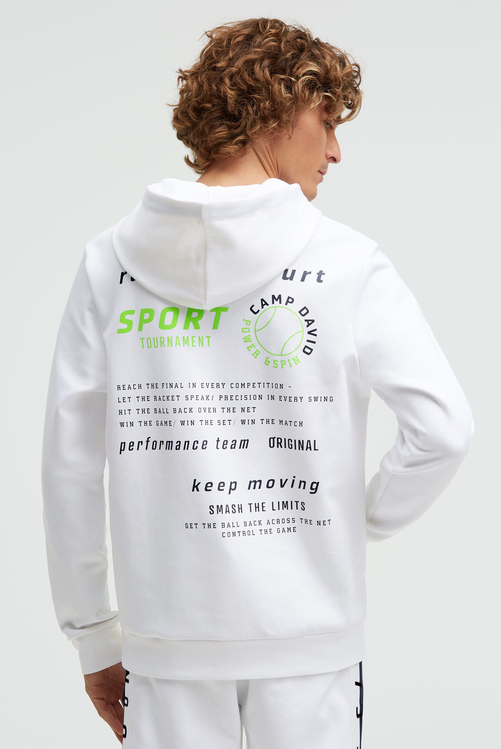 CAMP DAVID Kapuzensweatshirt mit reflektierenden Details