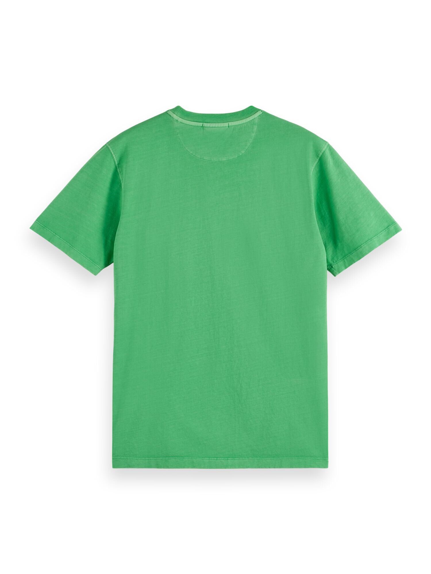 & Rundhals und Kurzarmshirt Logo-Stitching Soda grün Scotch T-Shirt Shirt (1-tlg) mit (43)