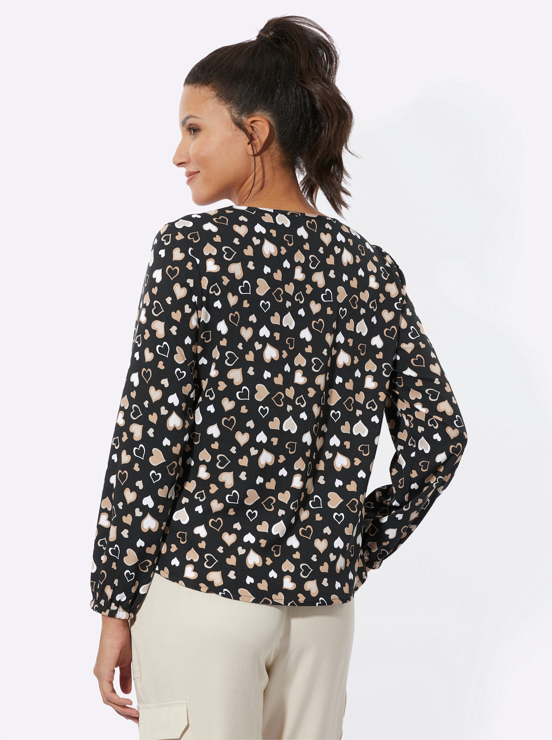 Sieh an! Klassische Bluse Schlupfbluse günstig online kaufen