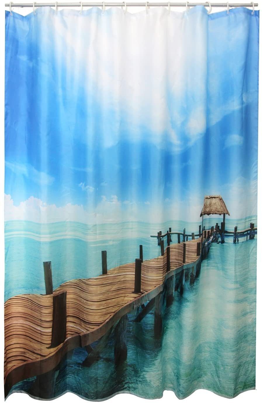 Duschvorhang Textil-Duschvorhang Steg, multicolor, BxH 180x200cm