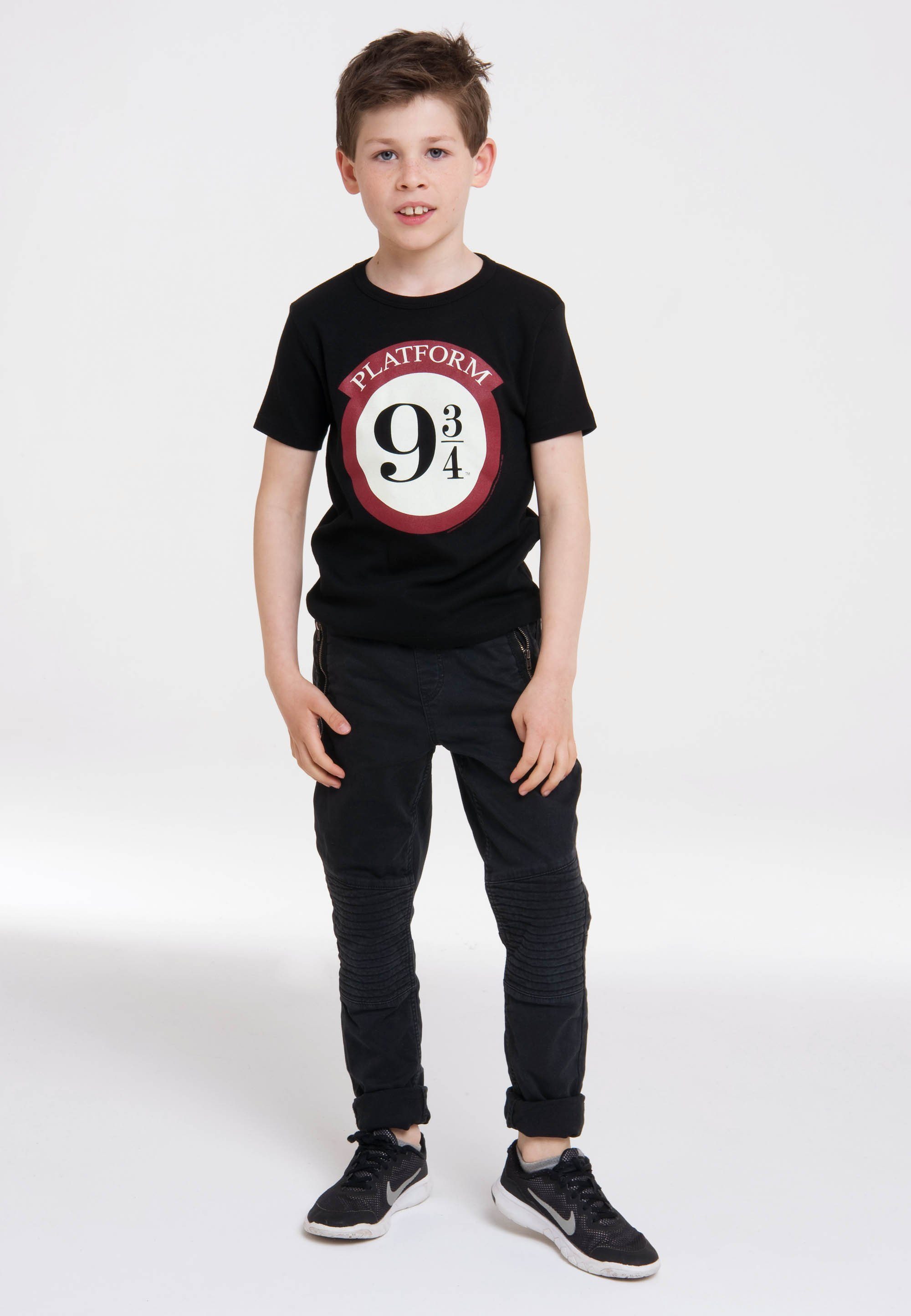 - Originaldesign LOGOSHIRT Harry lizenziertem 3/4 Potter Platform mit T-Shirt 9