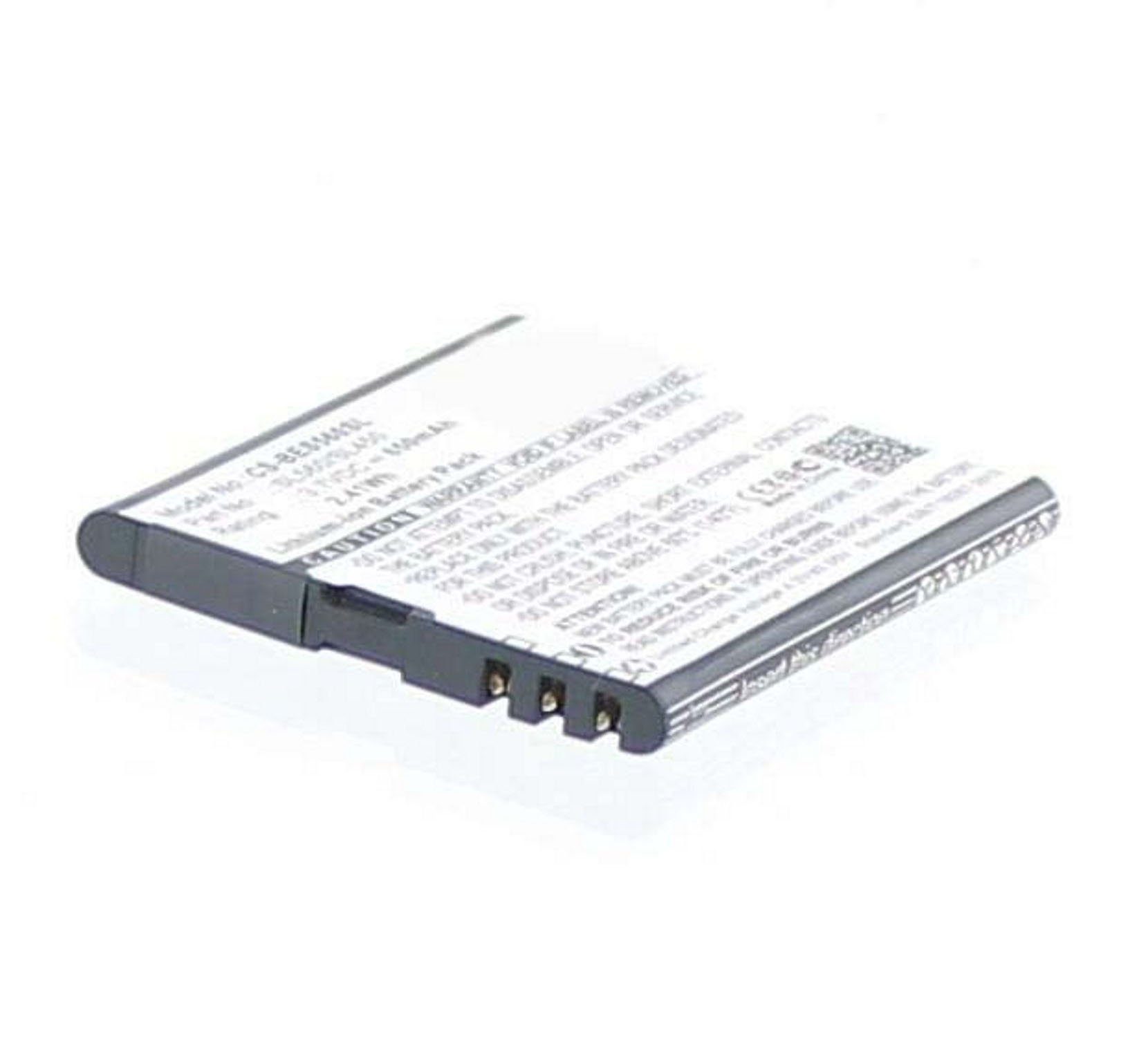 MobiloTec Akku kompatibel mit Bea-fon SL560, SL450 Akku Akku 650 mAh (1 St)