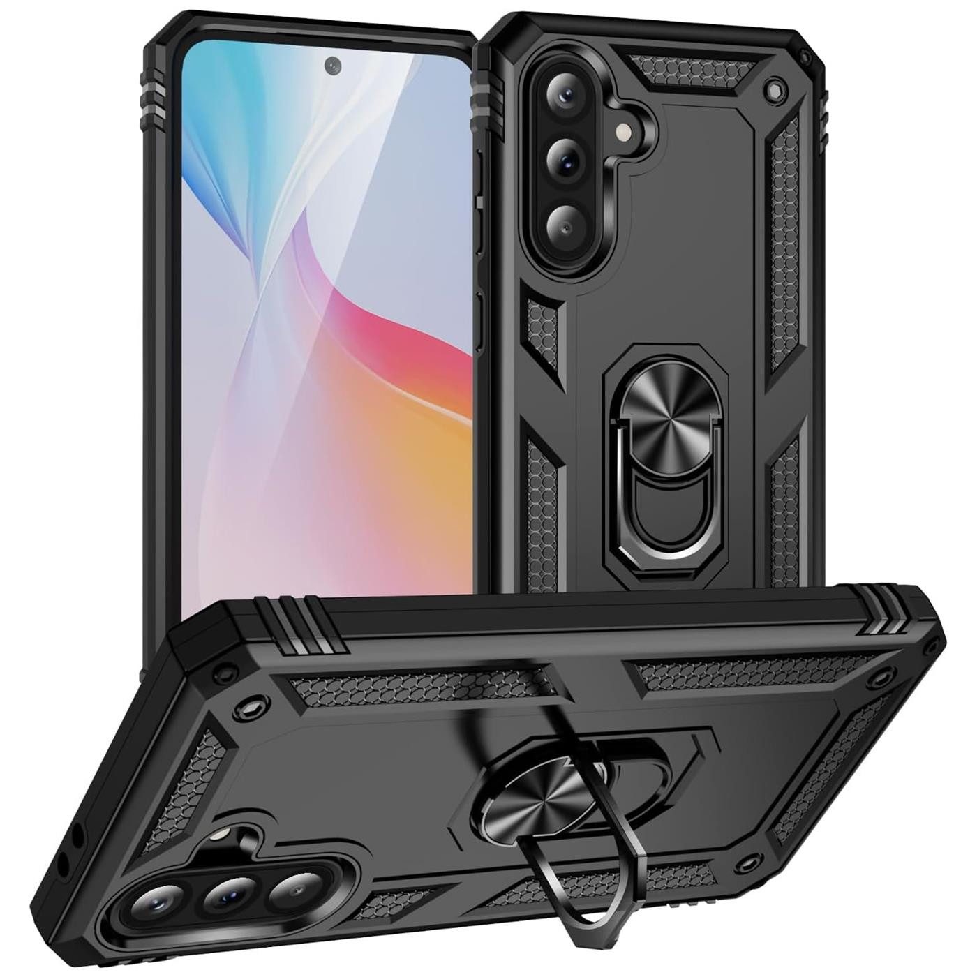 CoolGadget Handyhülle Armor Shield Case für Samsung Galaxy A36 5G 6,7 Zoll, Outdoor Cover mit Magnet Ringhalterung Handy Hülle für Samsung A36 5G