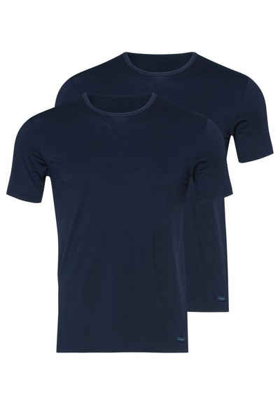 Mey Unterhemd 2er Pack Network (Spar-Set, 2-St) Unterhemd / Shirt Kurzarm - Körpernahe Passform