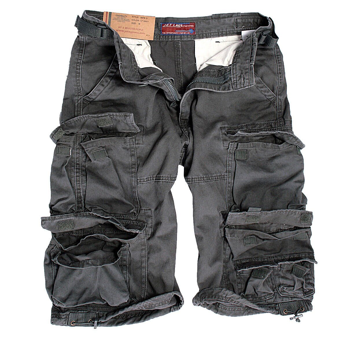 Jet Lag Shorts Cargo Shorts Kurze Hose Lang Short Bermuda 3 /4 Sommer 007B Denim Urban Chic | Shorts