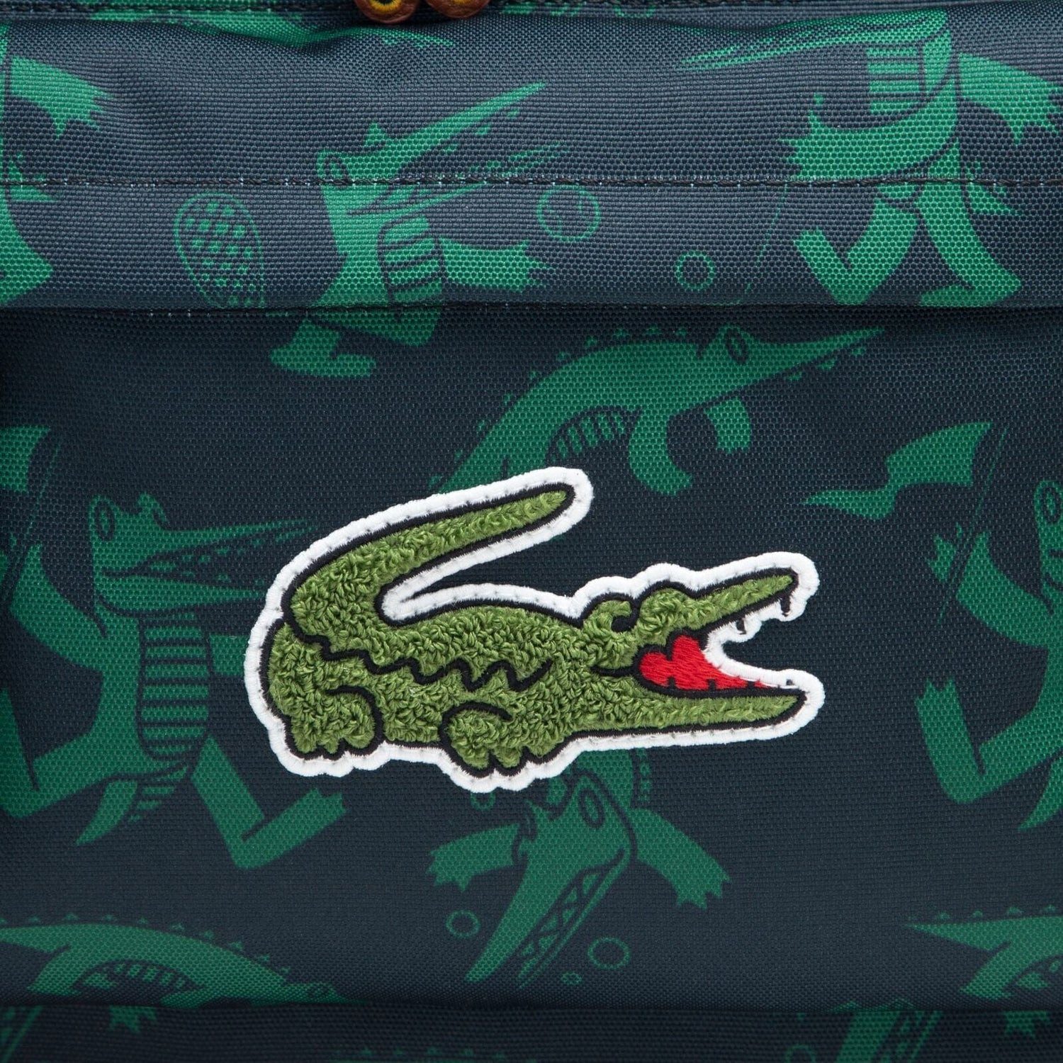 Lacoste Rucksack Lacoste Kids Rucksack mit Krokodil-Print & flauschigem Logo
