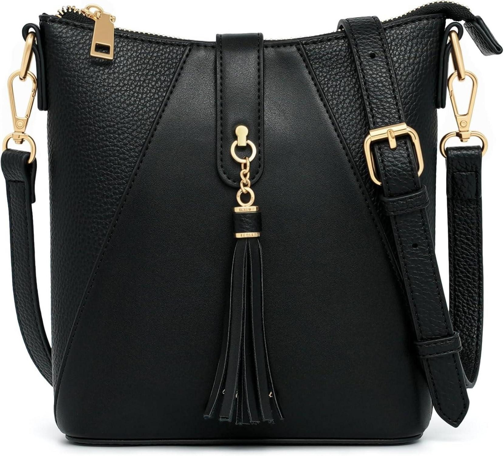 Umhängetasche Umhängetasche Damen Kleine Handtasche Verstellbarer Breiter Gurt Leder