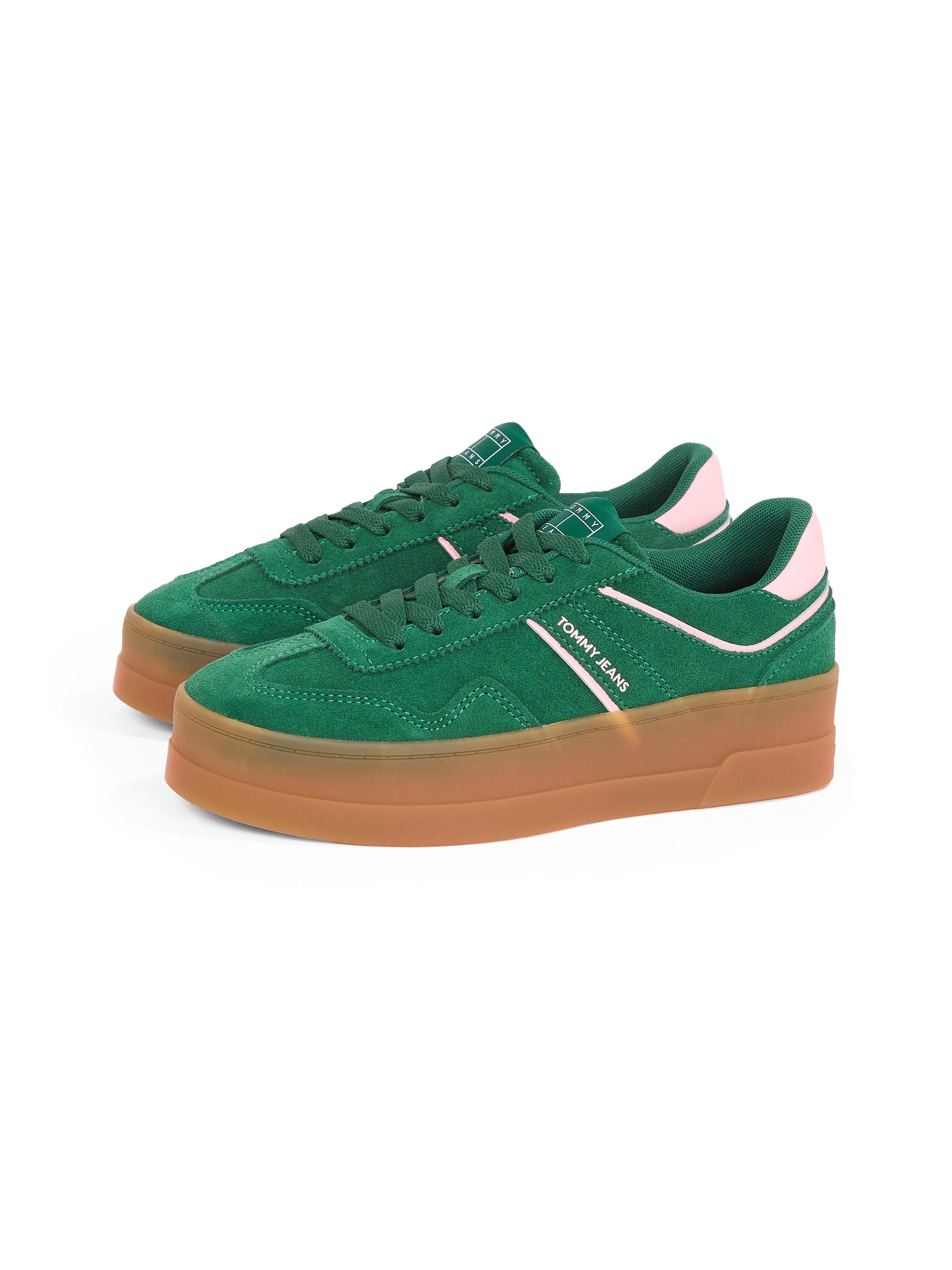 Tommy Jeans THE GREENWICH FLATFORM SUEDE Plateausneaker, Freizeitschuh, Hal günstig online kaufen