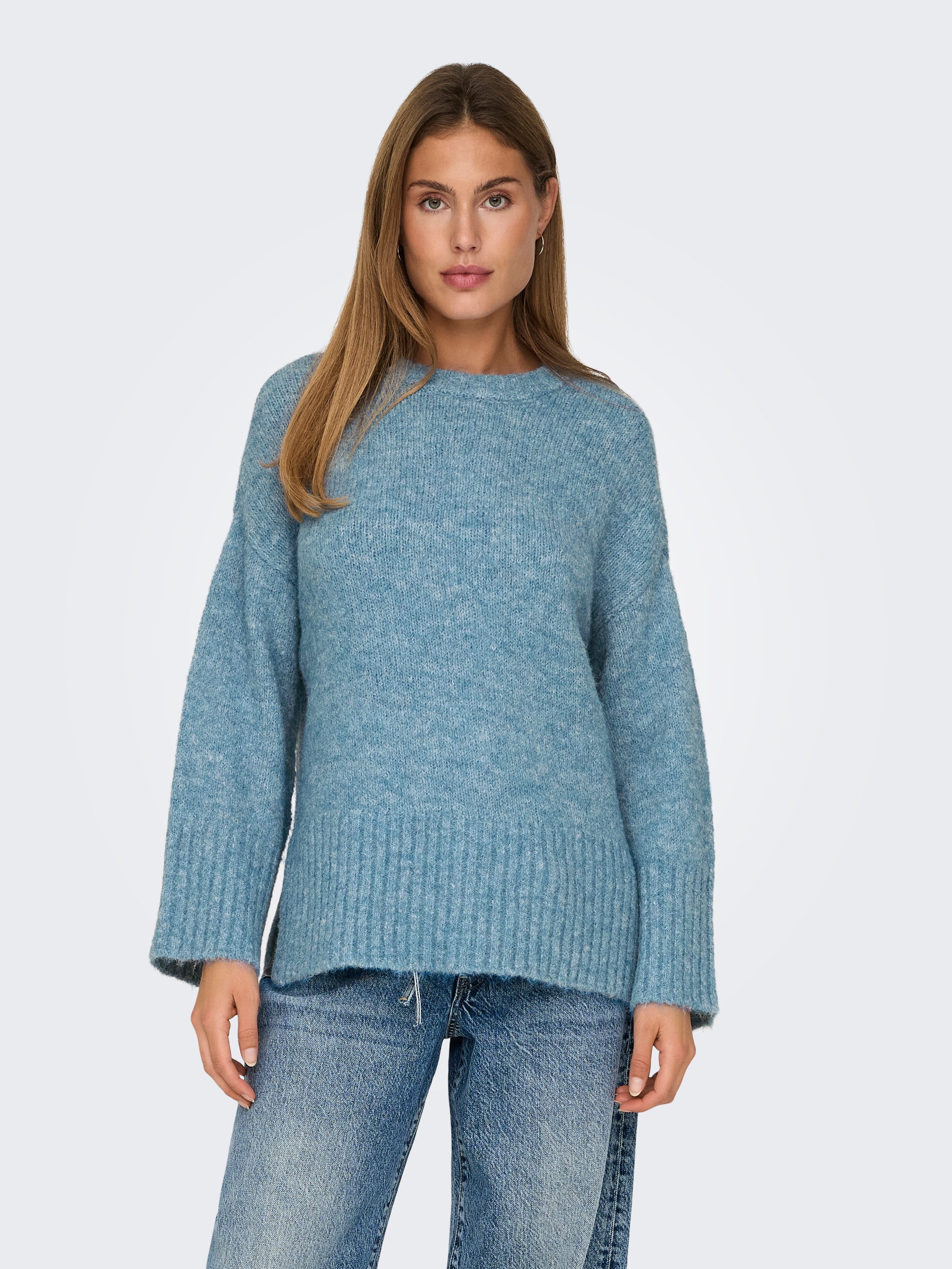 ONLY Rundhalspullover ONLMAGGIE LIFE LS LOOSE günstig online kaufen