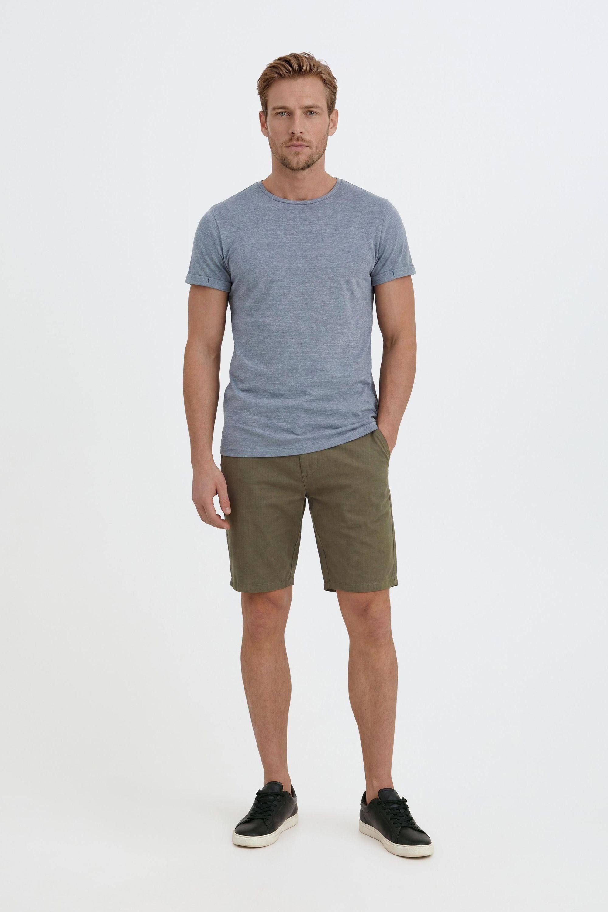 Blend Leinenhose BHMennok Leinenmix-Shorts mit Stoff Gürtel – Bild 3 von 5