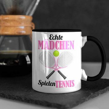 Trendation Tasse Trendation - Tennis Mädchen Frauen Geschenk Trainer Coach Tennisspielerin Geschenkidee Kaffeetasse