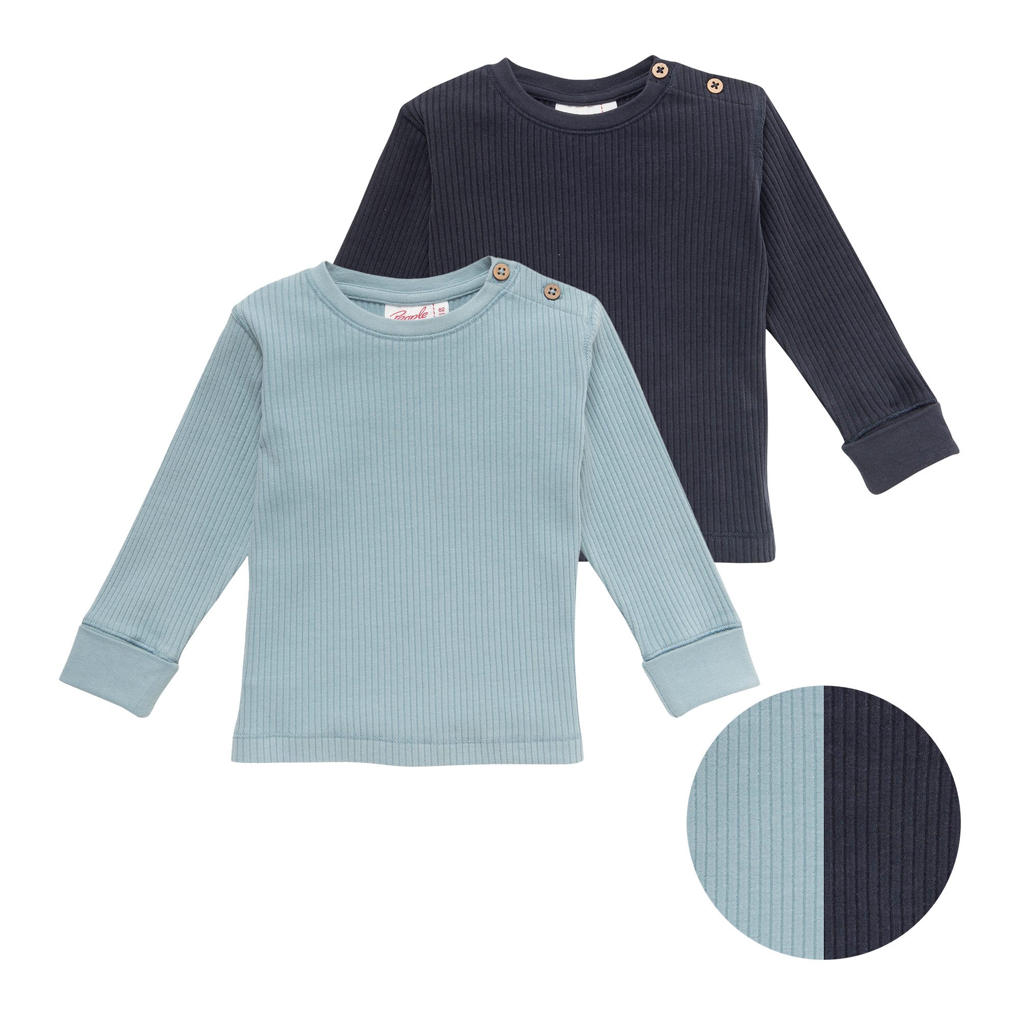 People Wear Organic Langarmshirt im 2er Pack aus Bio Baumwolle GOTS zertifiziert