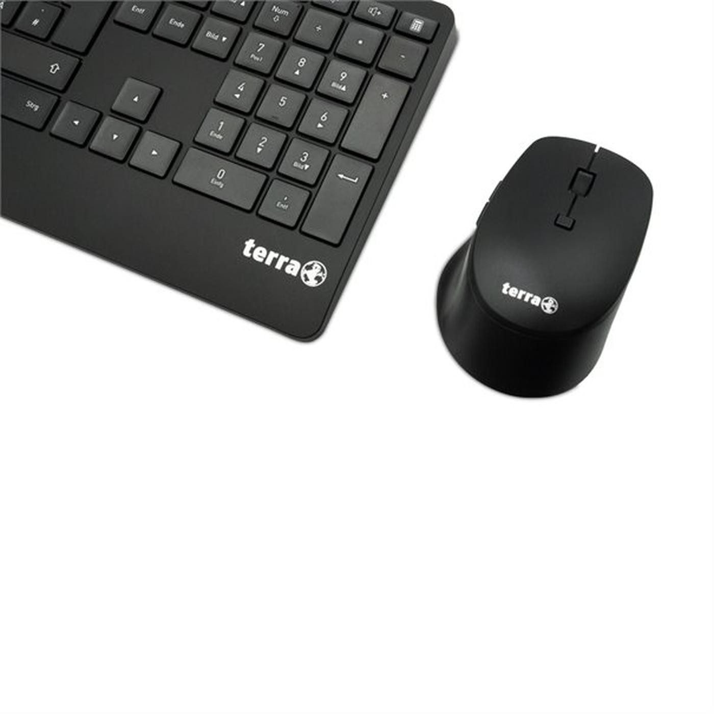 TERRA TERRA Desktop 4000 Wireless AES [DE] USB black Copilot Tastatur+Maus Wireless-Tastatur