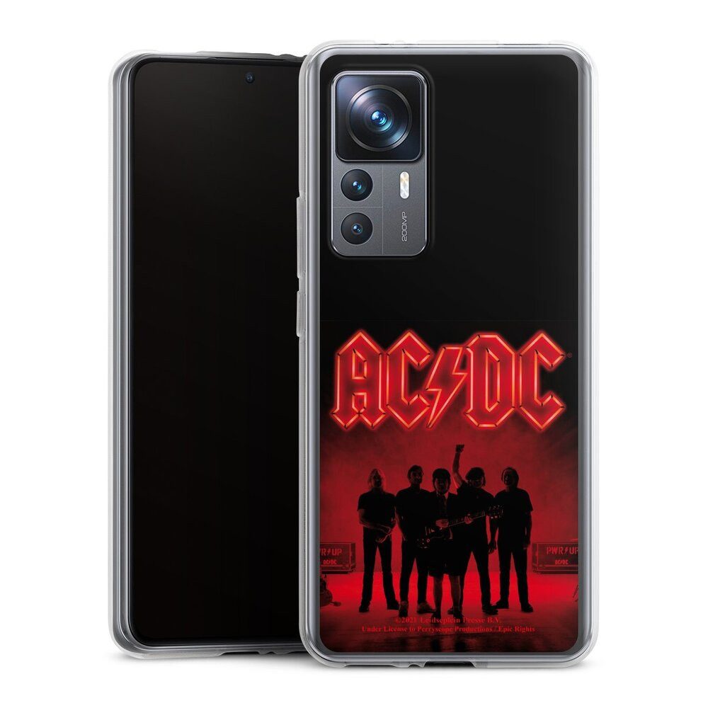 DeinDesign Handyhülle ACDC Offizielles Lizenzprodukt Band PWR Band Silhouette, Xiaomi 12T 5G Silikon Hülle Bumper Case Handy Schutzhülle