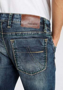CAMP DAVID Straight-Jeans »NI:CO:R611« mit markanten Steppnähten