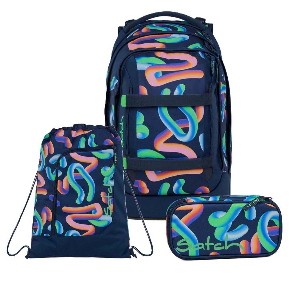 Satch Schulrucksack Pack (3tlg., inkl. Schlamperbox und Sportbeutel)