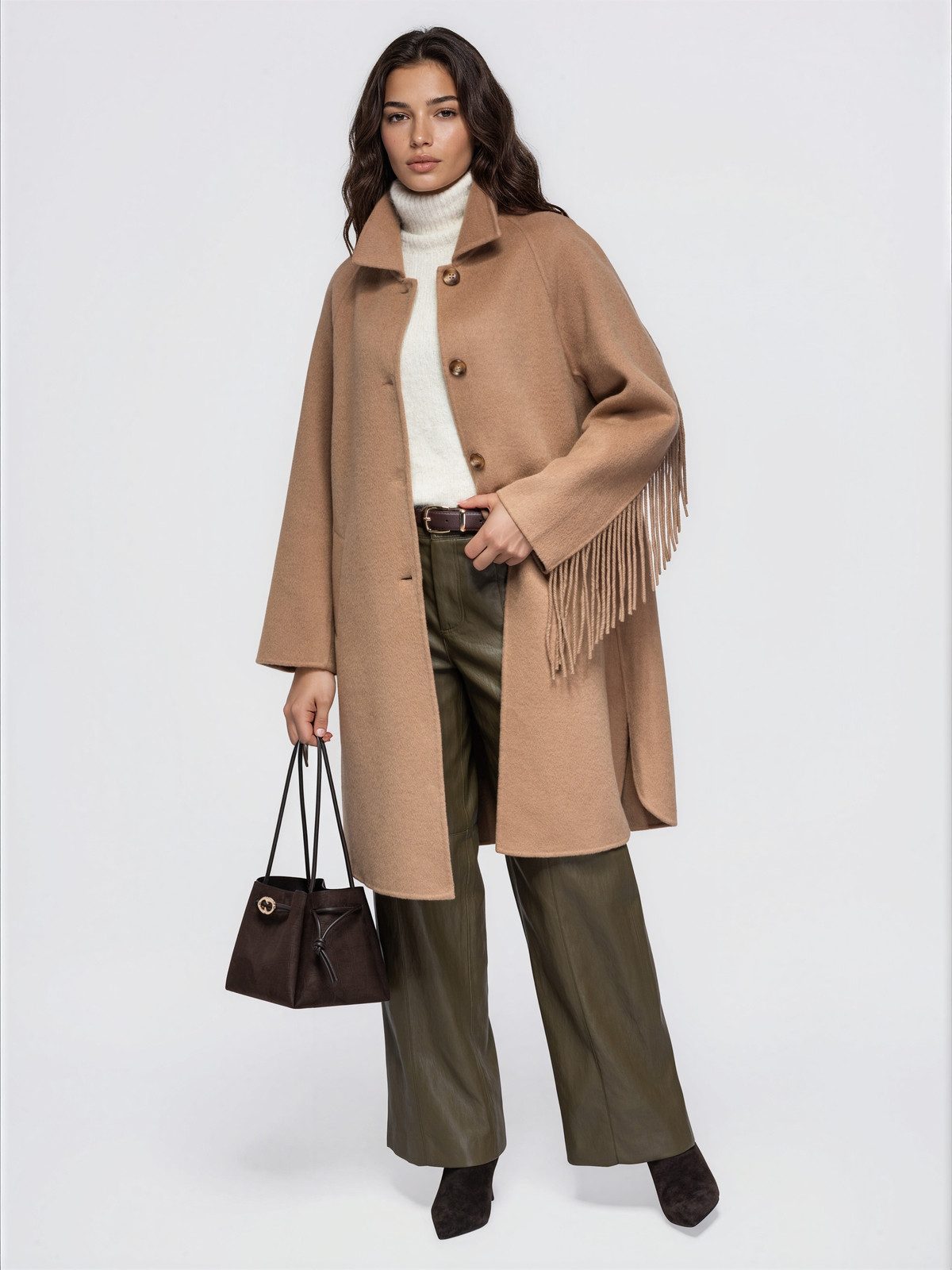 OMBRE Wintermantel Camel M (kein Set, 1-tlg)