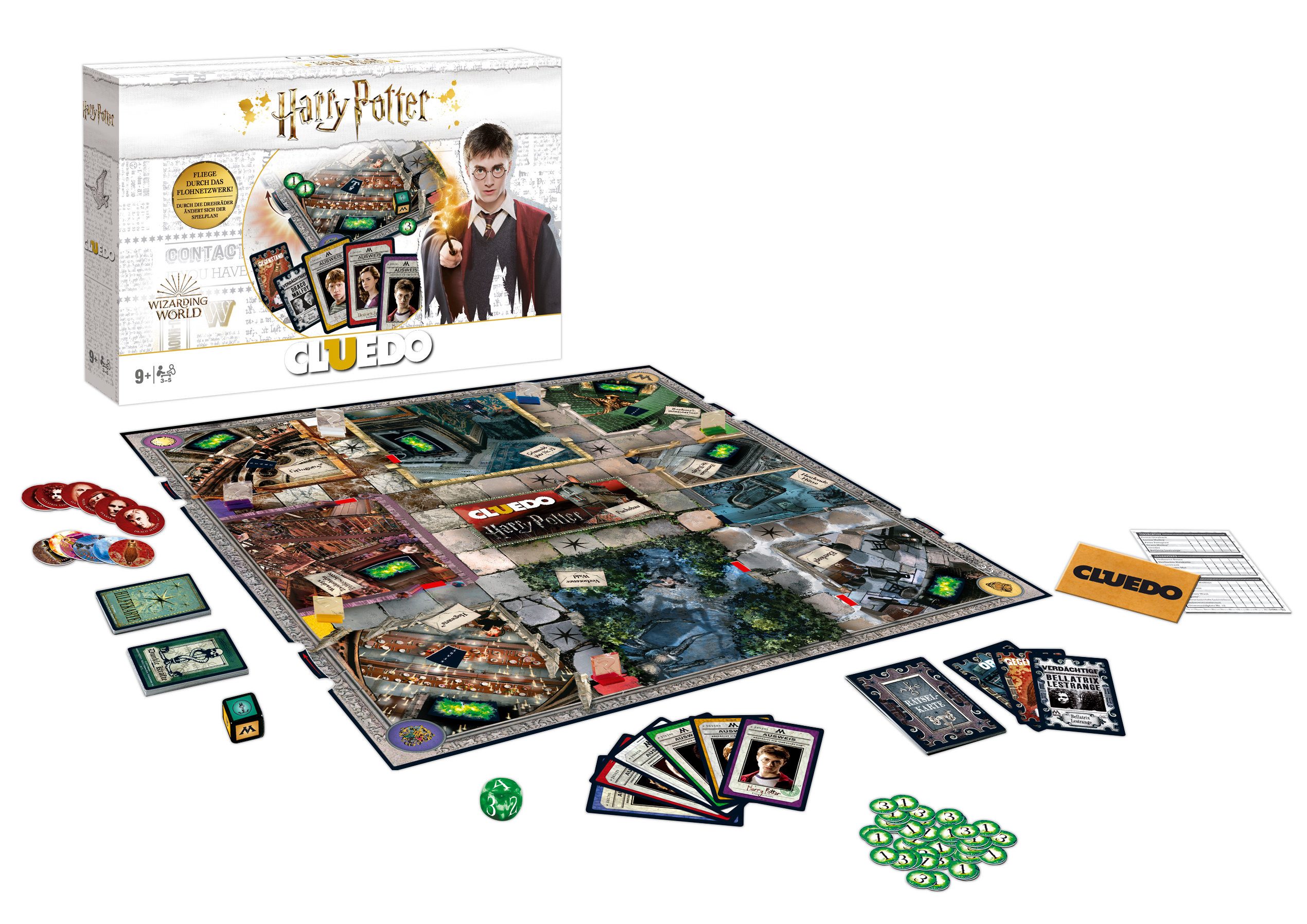 Winning Moves Spiel Cluedo Harry Potter (2019, weiß), Brettspiel