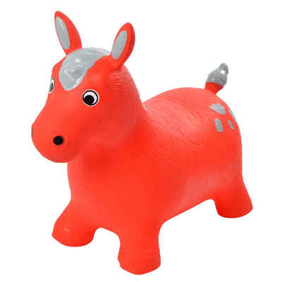 Pink Papaya Hüpftier Einhorn Hüpf-Pferd, Kuh oder Reh, aufblasbares, Kinder Hüpfspielzeug inkl. Pumpe