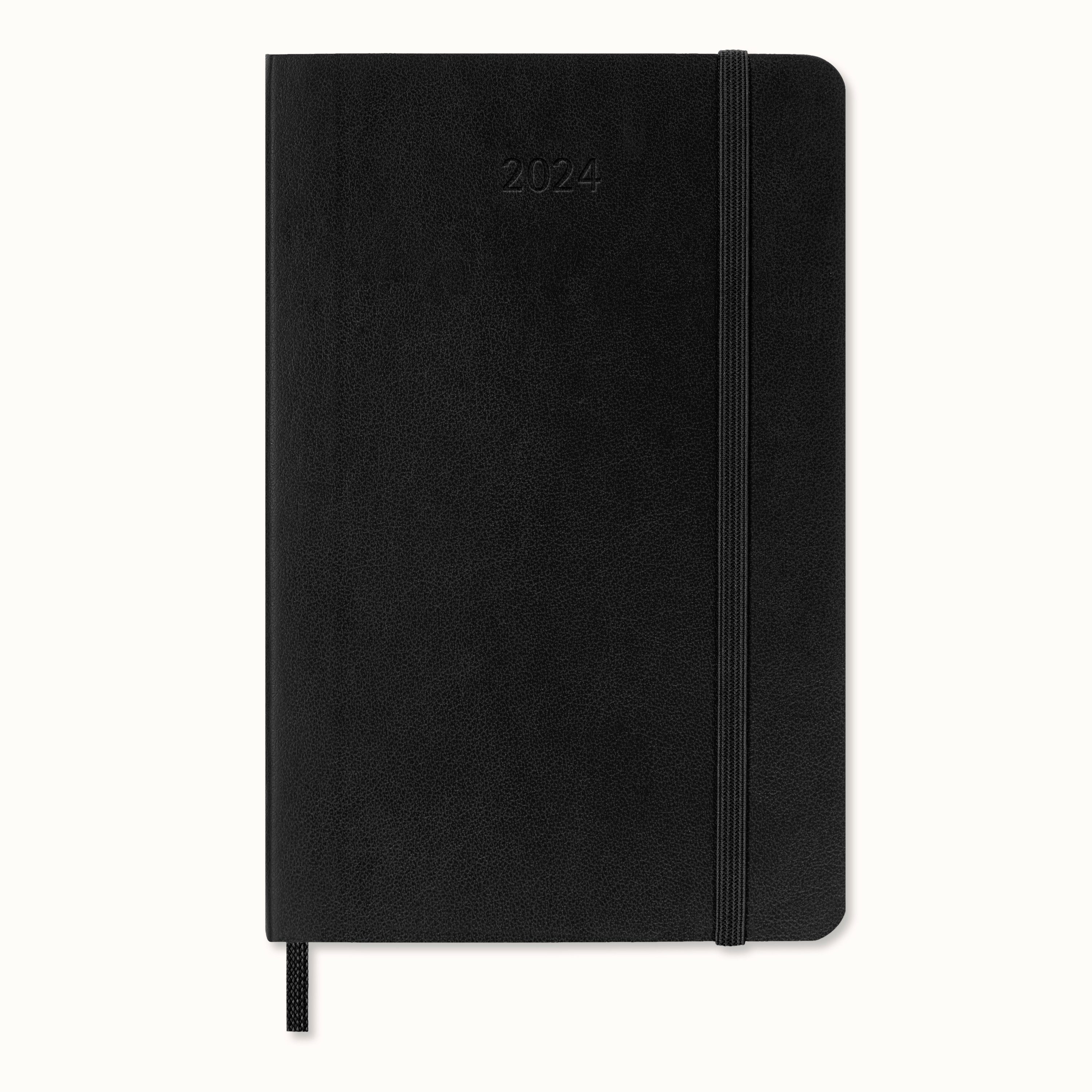 MOLESKINE Buchkalender, 12 Monate Wochenkalender 2024, A6, 1 Wo = 2 Seiten, Weicher Einband