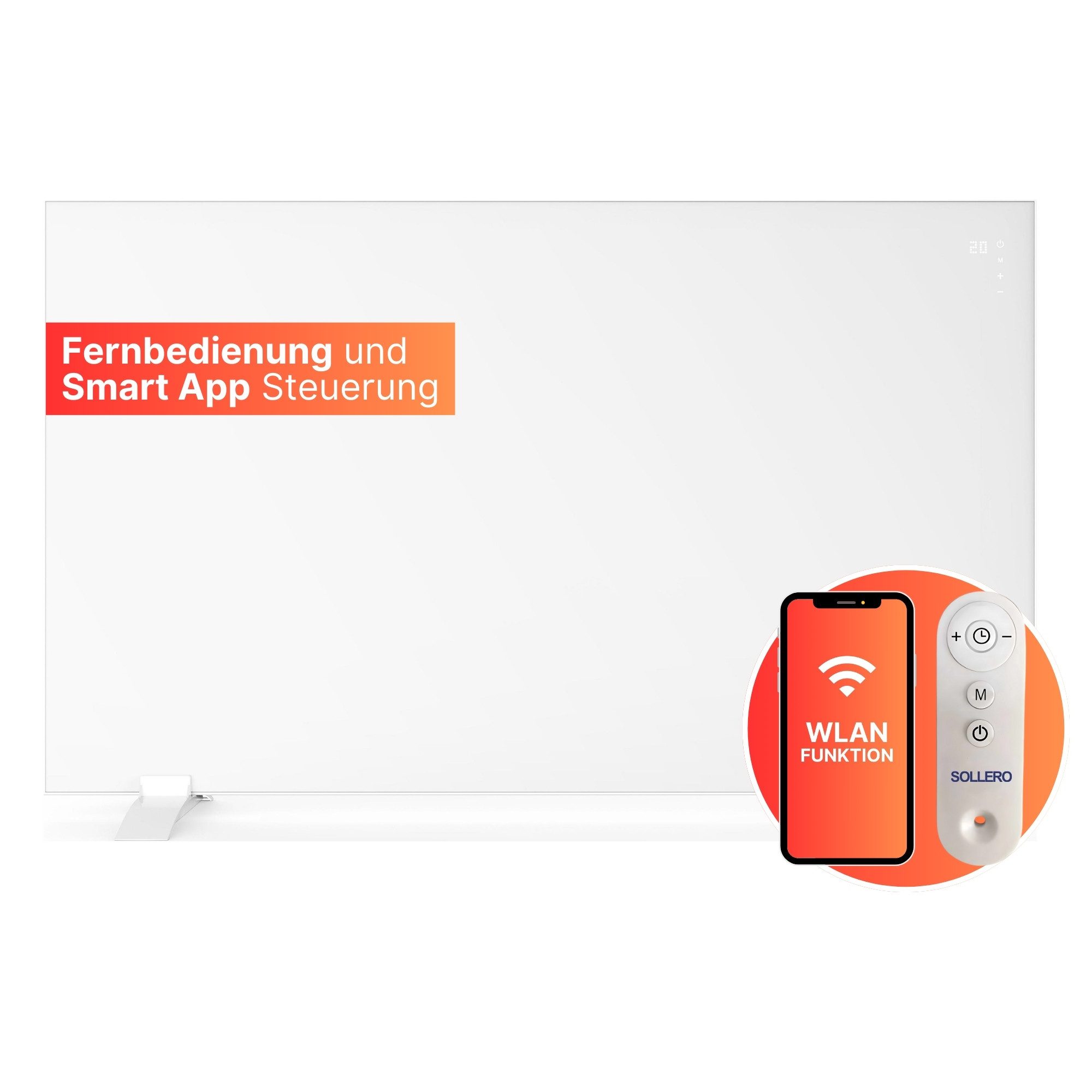 Sollero Infrarotheizung 450W und 600W Smart App Fähig mit Thermostat Standg günstig online kaufen