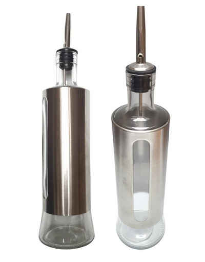 Spectrum Ölausgießer 2 Stück Öl- und Essigfläschchen Glas 500 ml Oil or Vinegar Bottle, 2-St.