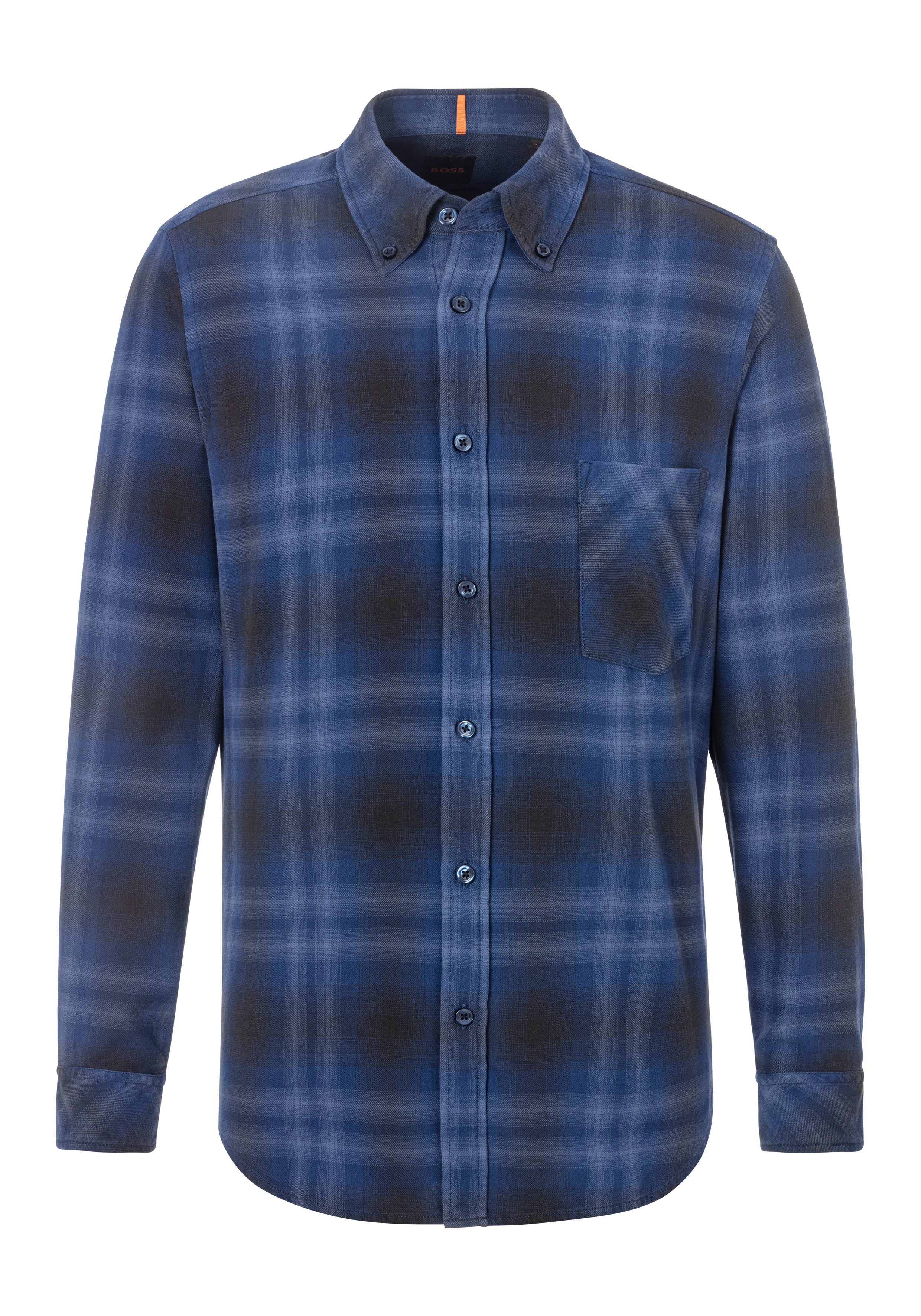 BOSS ORANGE Flanellhemd Rickert_M mit Button-down-Kragen günstig online kaufen