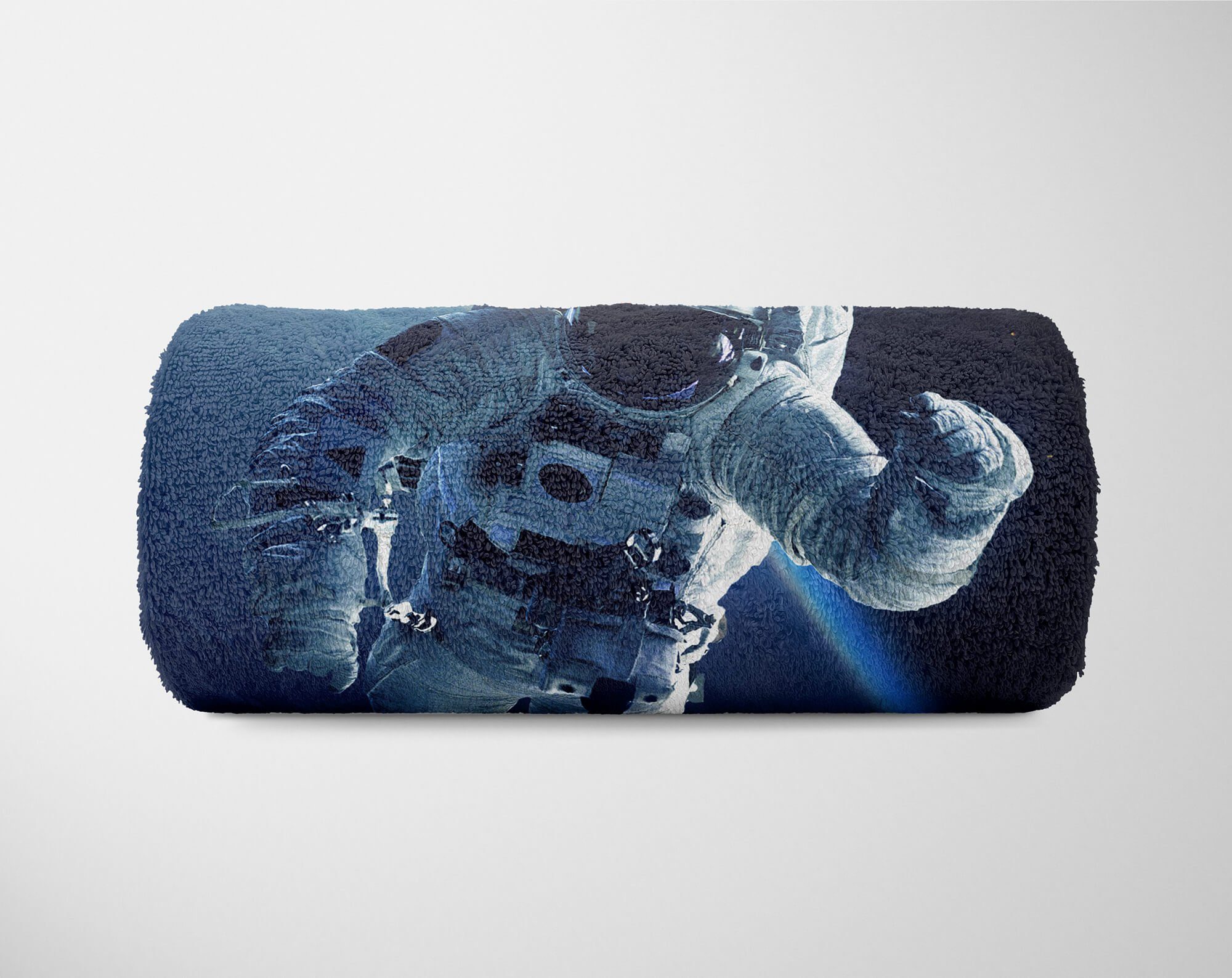 Sinus Handtuch (1-St), Handtuch mit Fotomotiv Baumwolle-Polyester-Mix Astronaut Weltall, Saunatuch Handtücher Strandhandtuch Art Kuscheldecke