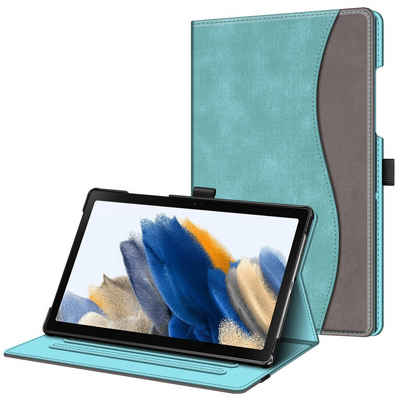 Fintie Tablet-Hülle für Samsung Galaxy Tab A8 10.5 Zoll 2022/2021 SM-X200/X205/X207, Multi-Winkel Folio Hülle Dokumentschlitze, Auto Schlaf/Wach Funktion
