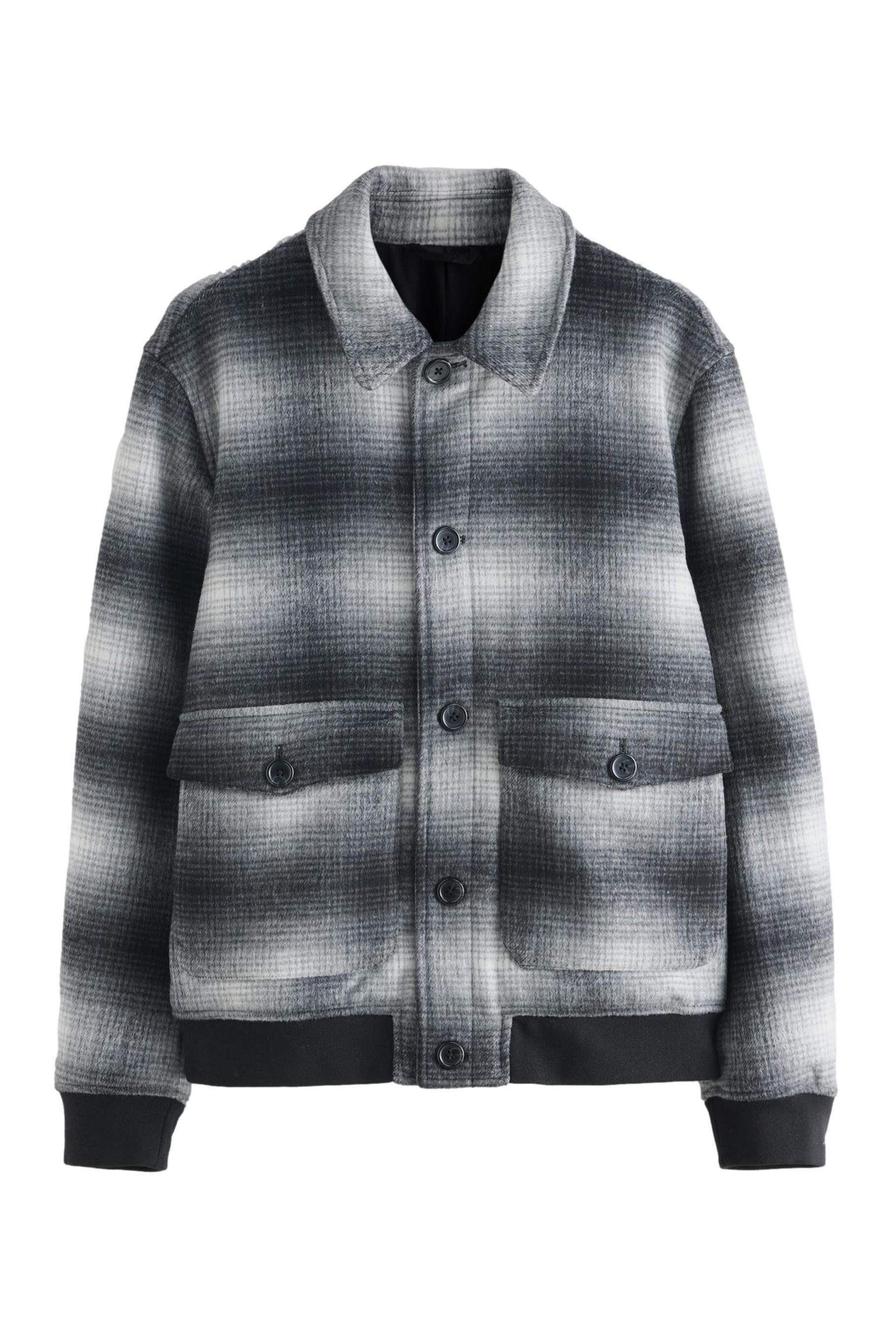Next Wollmantel Weiche Karojacke aus Wollgemisch (1-tlg)