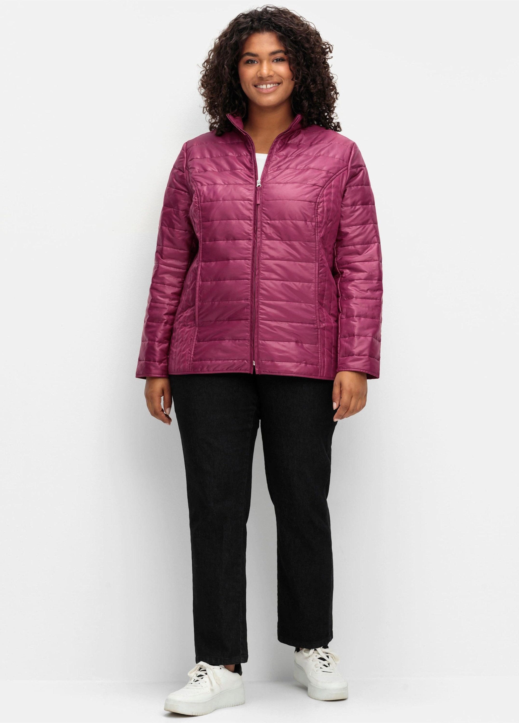 Sieh an! Allwetterjacke Steppjacke Langarm für die Übergangszeit, mit Stehk günstig online kaufen
