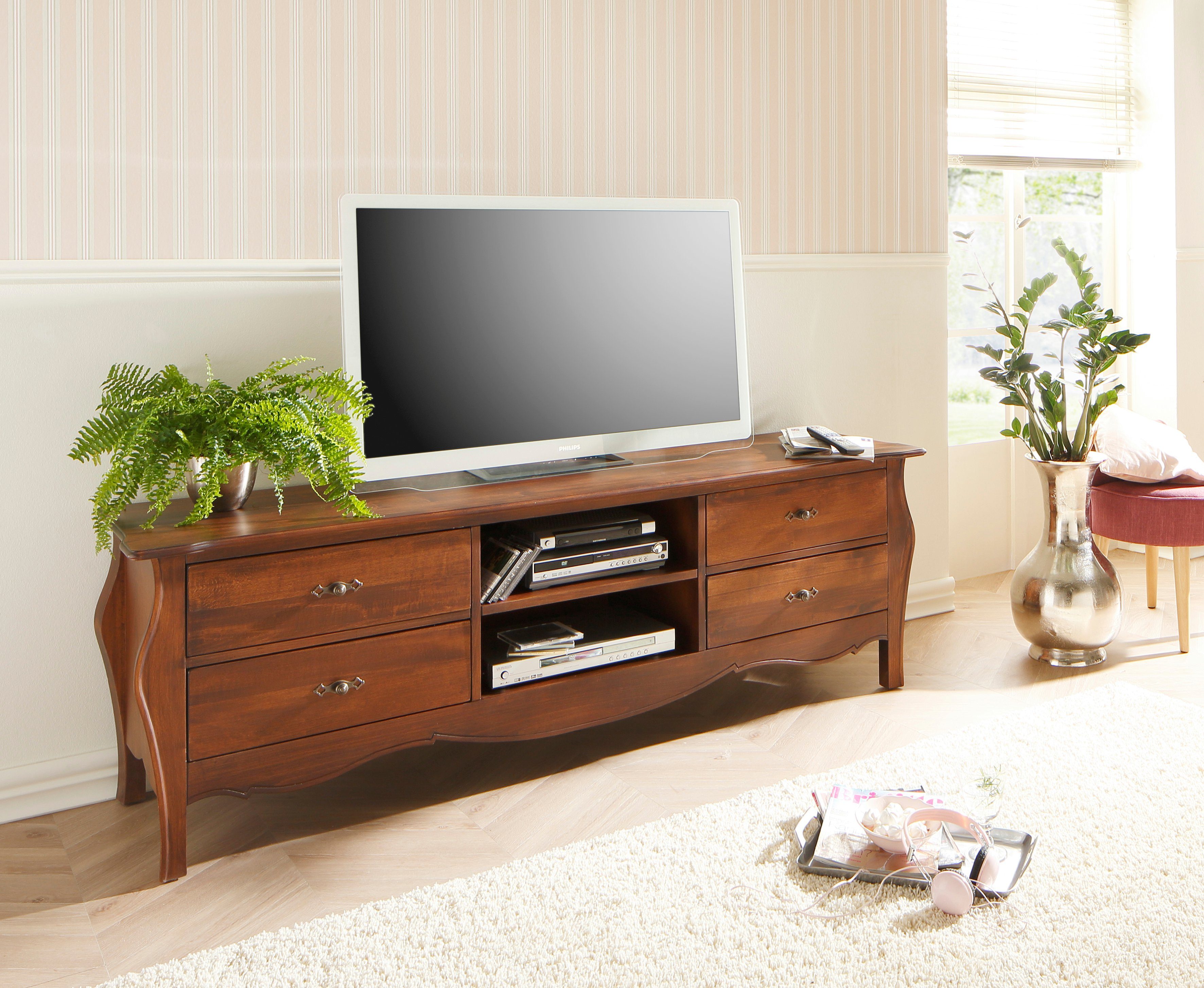 TV-Lowboard KRISTINE von HOME AFFAIRE in braun - nur 449,99€