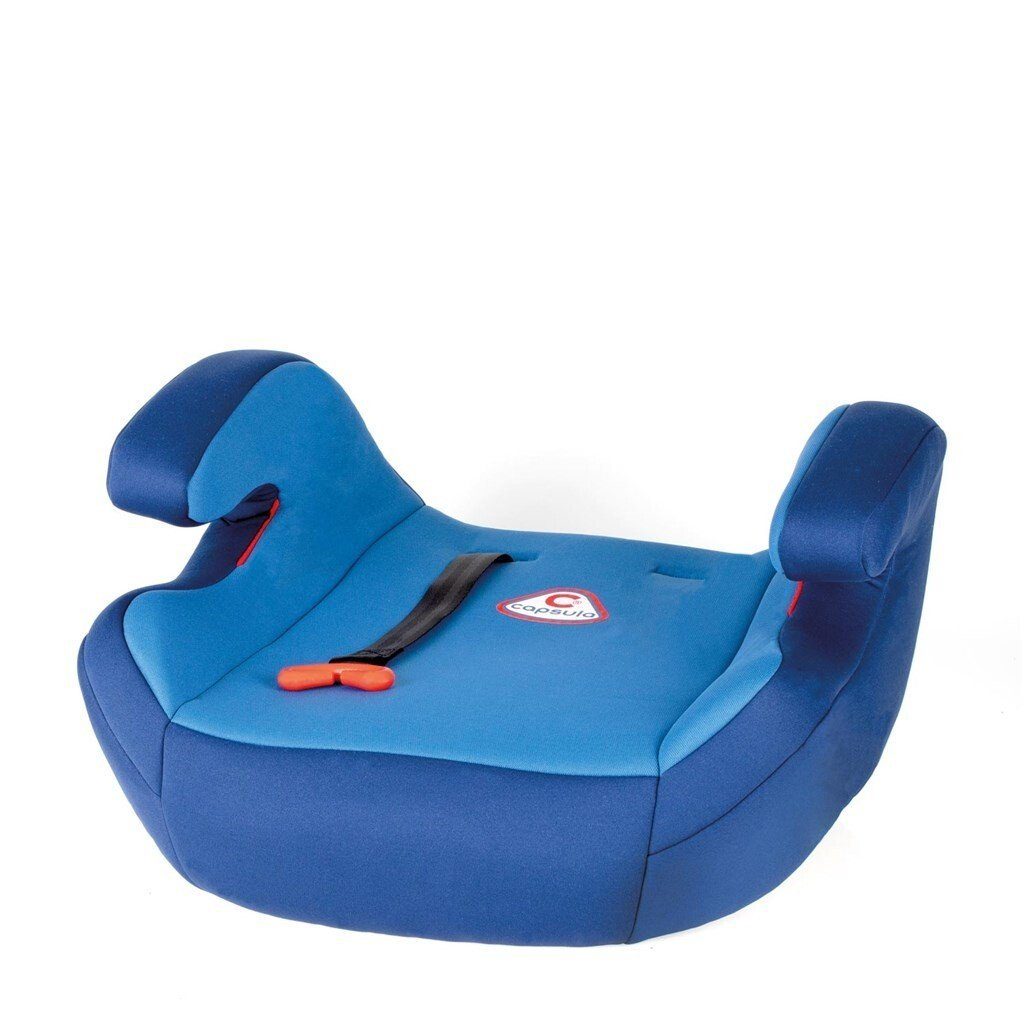 capsula® Autokindersitz Kindersitzerhöhung extra breit Sitzerhöhung mit Gurtführung (15-36k blau