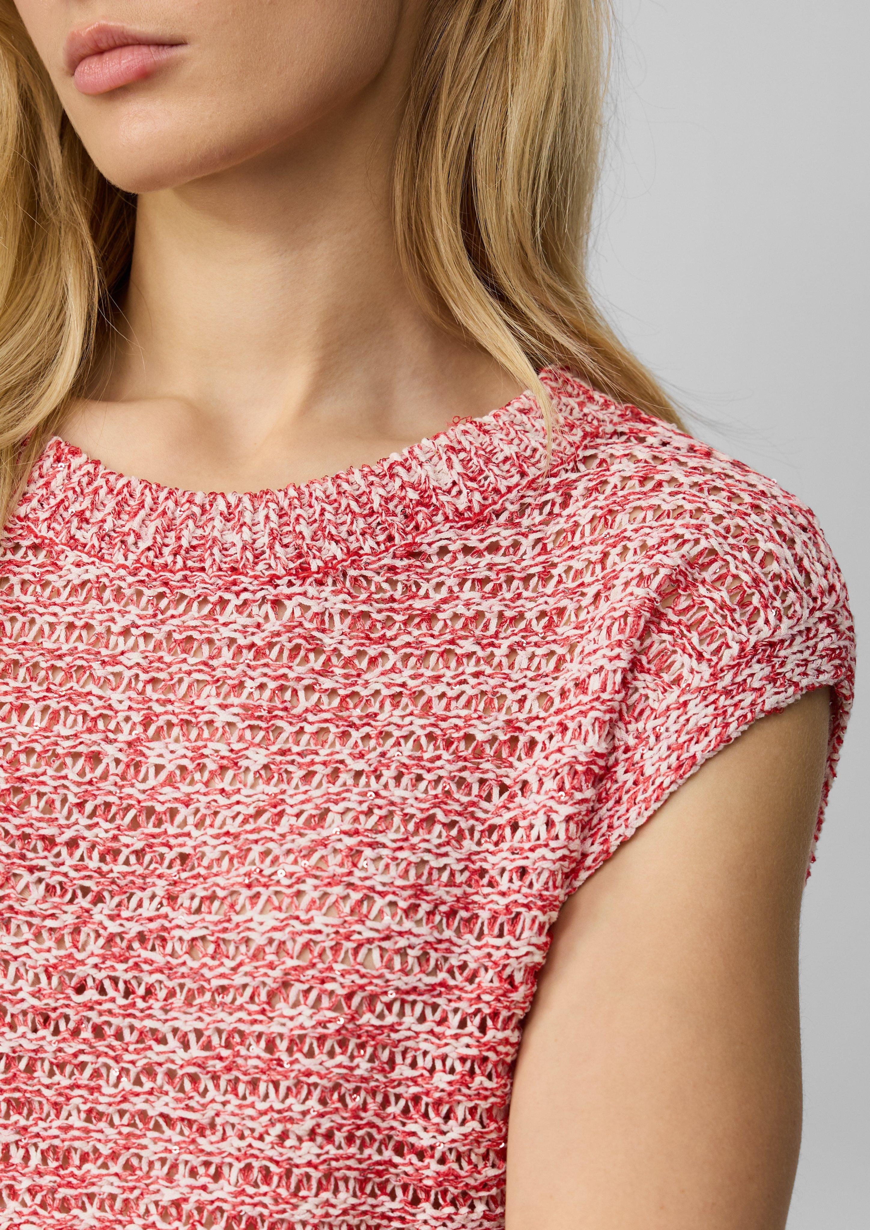 s.Oliver Strickpullover Relaxed-Fit-Pullunder aus Ajourstrick günstig online kaufen