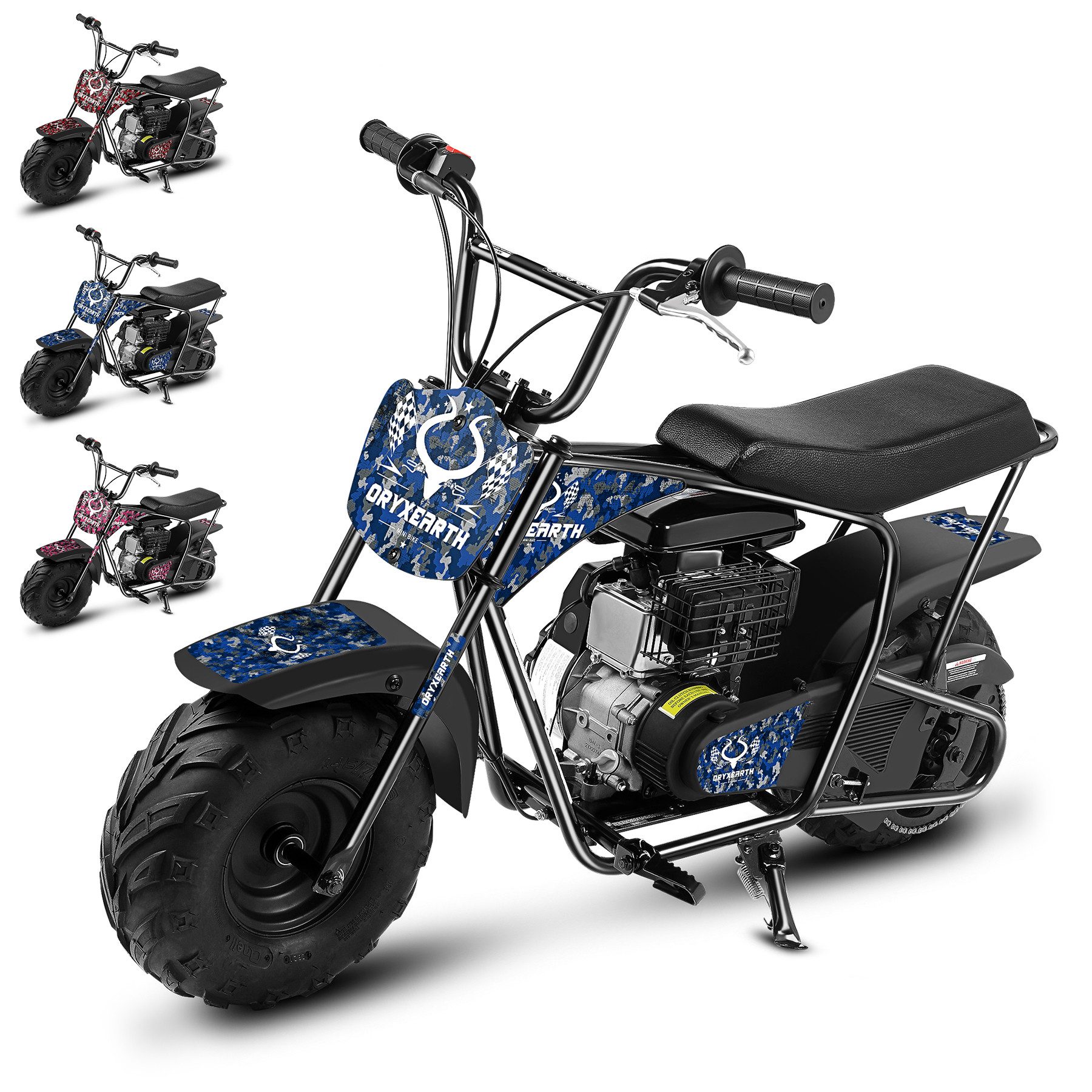 Oryxearth Dirt-Bike Pocket bike für Kinder Minicross 105cc Gasbetriebenes Offroad-Motorrad