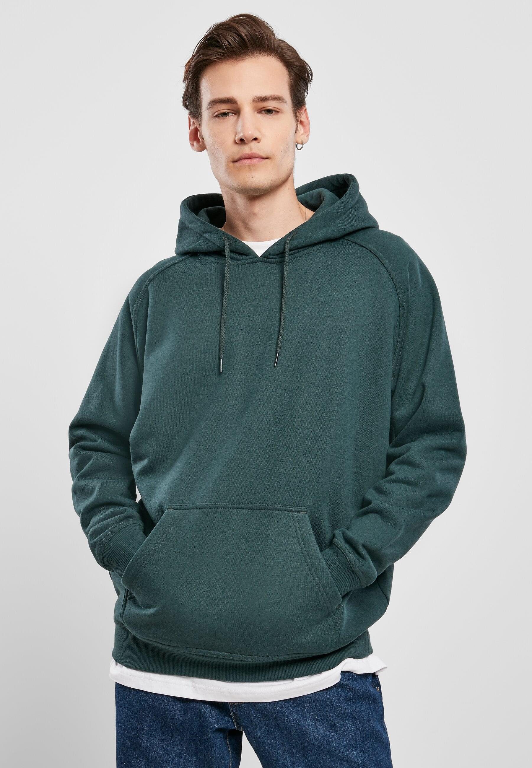 URBAN Sweater Herren bottlegreen Hoody (1-tlg) CLASSICS Blank