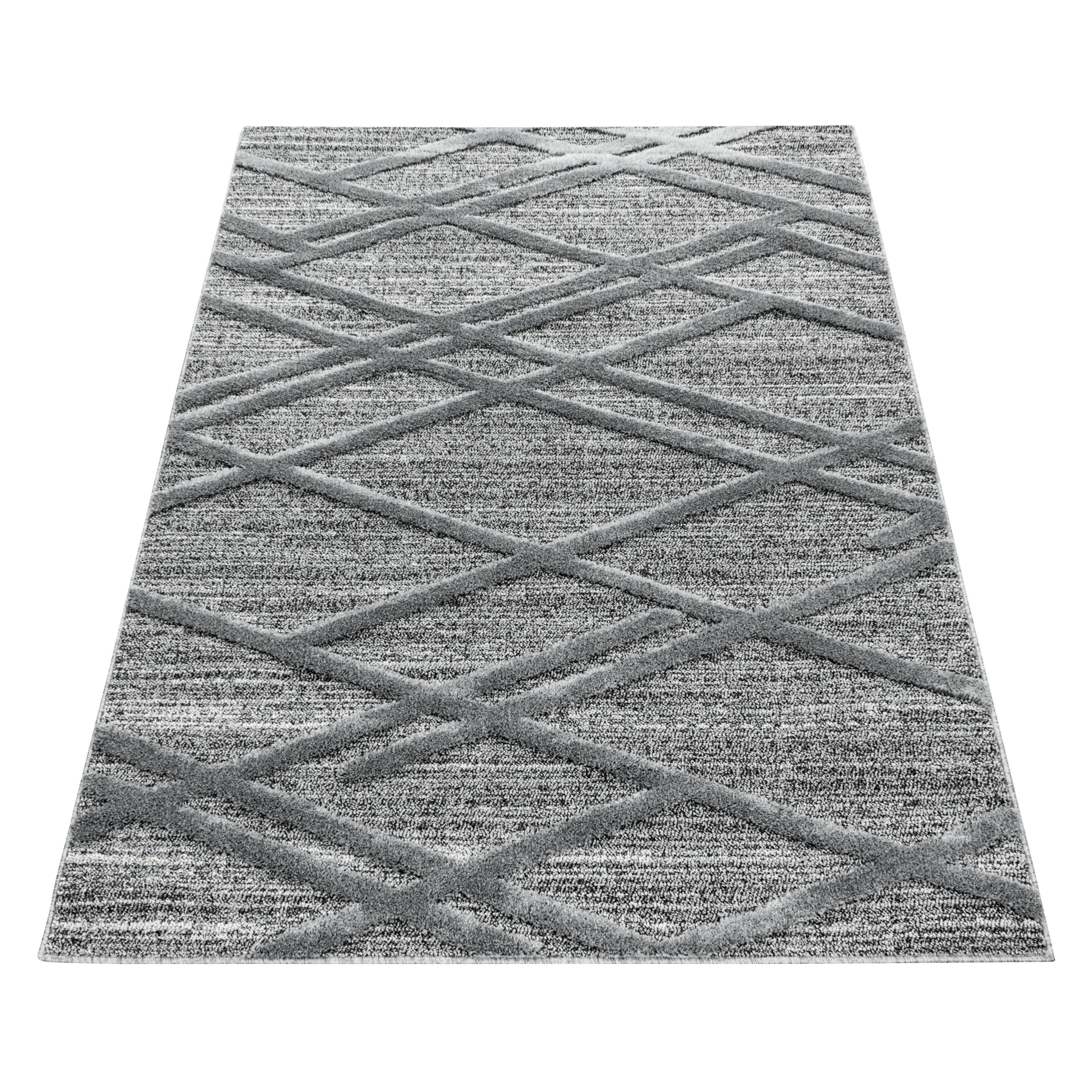 Carpettex Hochflor-Teppich Boho-Design, Rund, Höhe: 20 günstig online kaufen