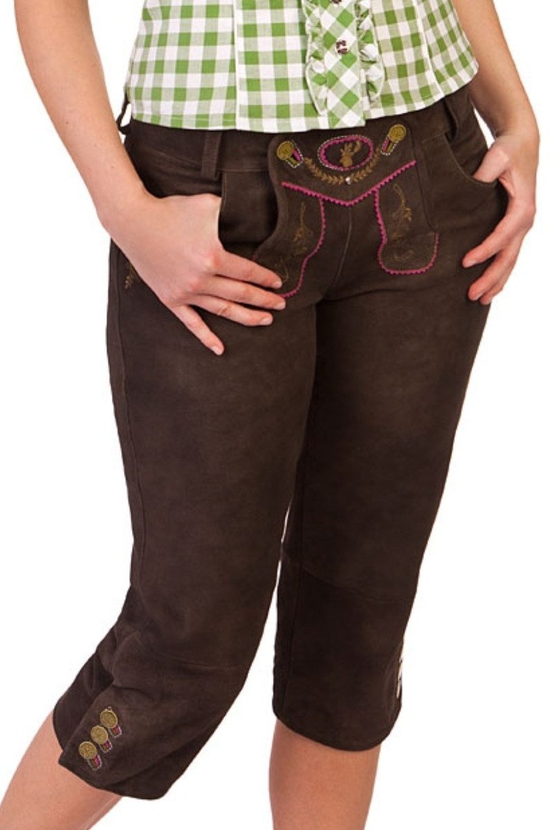Lederhose Trachtenlederhose Damen - MARTINA