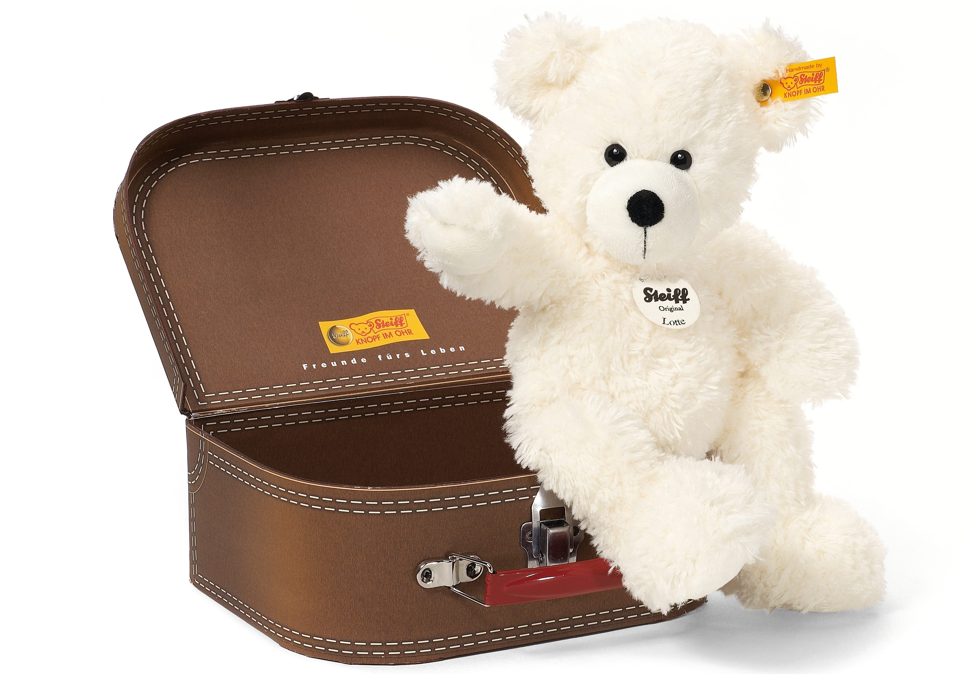 Image of Steiff Kuscheltier »Lotte Teddybär im Koffer« (2-St)
