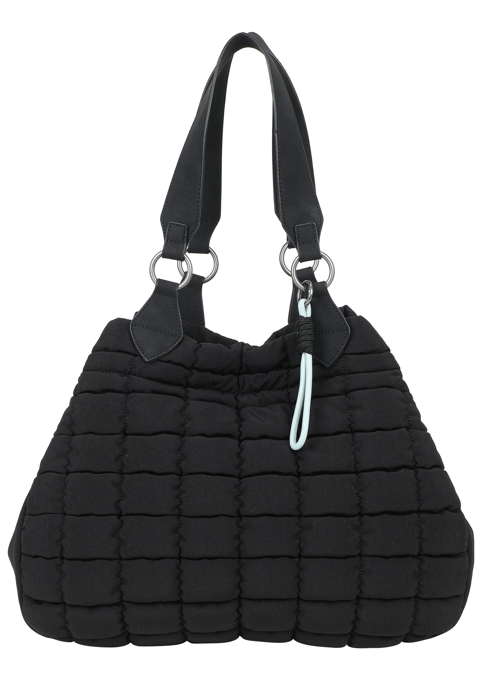 Fritzi aus Preußen Henkeltasche Black Bubble, aus mattem 3D-Bubble Nylon-Material