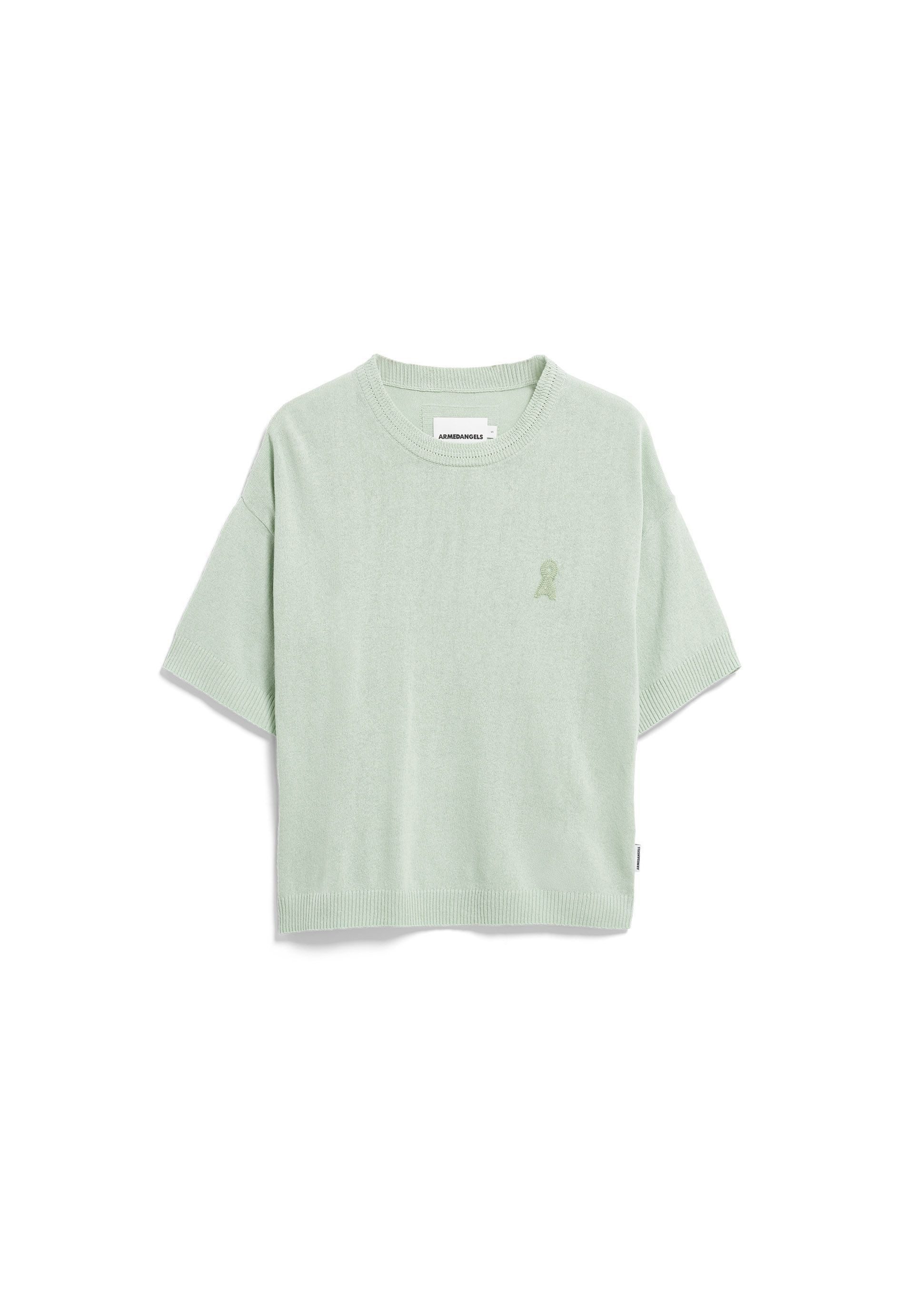 T-Shirt LINO BLEND Strickshirt aus Leinen-Mix