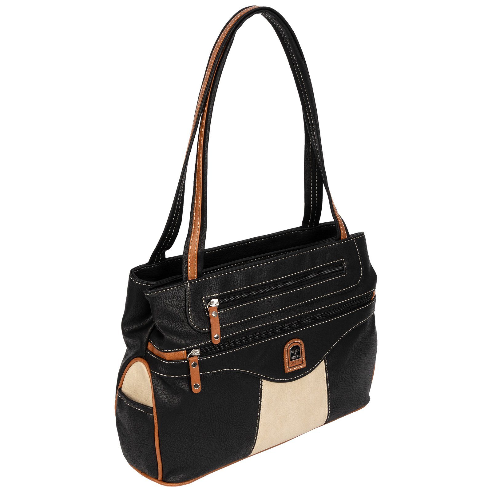 Umhängetasche Damen Tasche Schultertasche Umhängetasche Leder Optik Handtasche