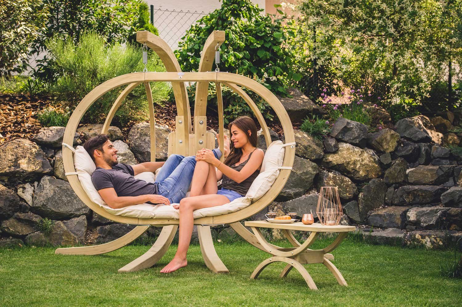 Amazonas Hängesessel Globo Royal Chair - In- und Outdoor Hängesessel für 2 Personen, mit Relaxfunktion